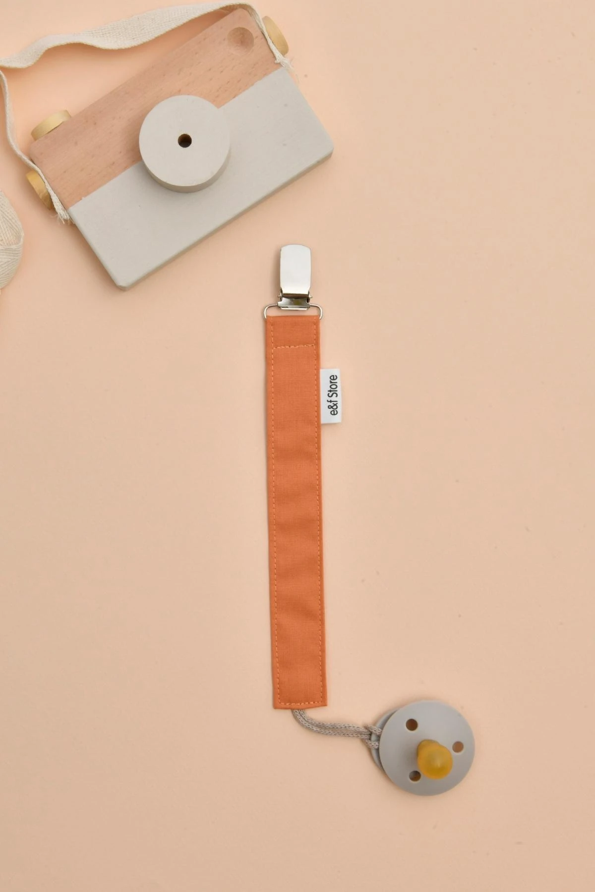 Picture of 3'lü Emzik Askısı Seti - Somon - Hardal Sarısı - Kahverengi