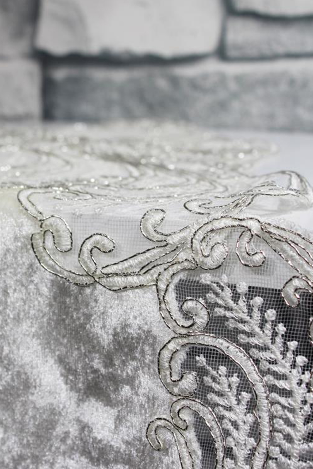 Picture of Çeyiz Diyarı Yasemin 3 Parça Yatak Odası Takımı Krem Gümüş