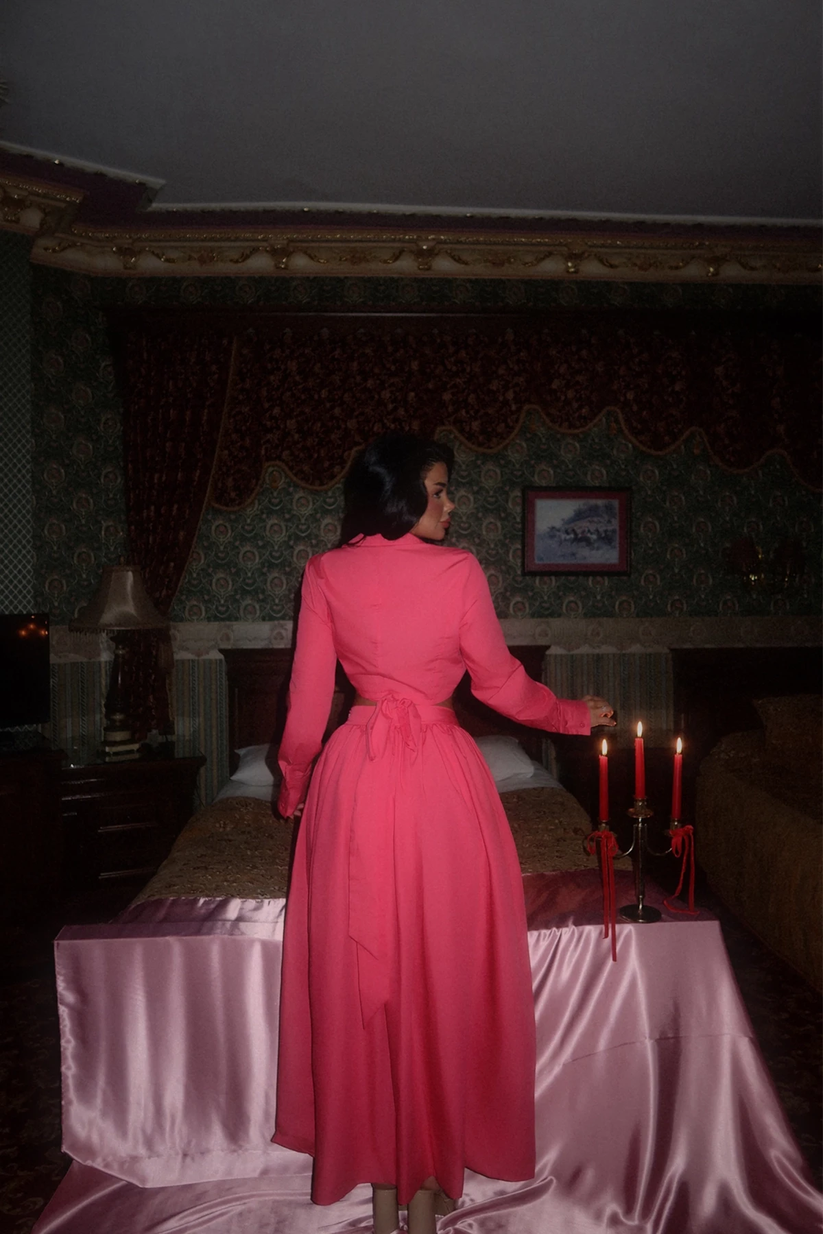 Picture of Fuchsia Veuve Bottom Top Set