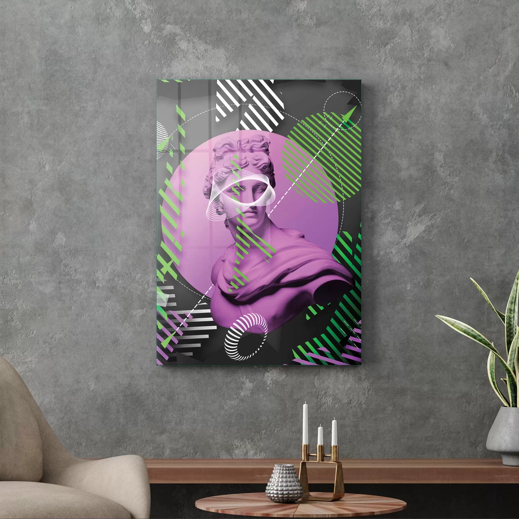 Picture of Decovetro Cam Tablo Modern Pop Art 70x100 cm