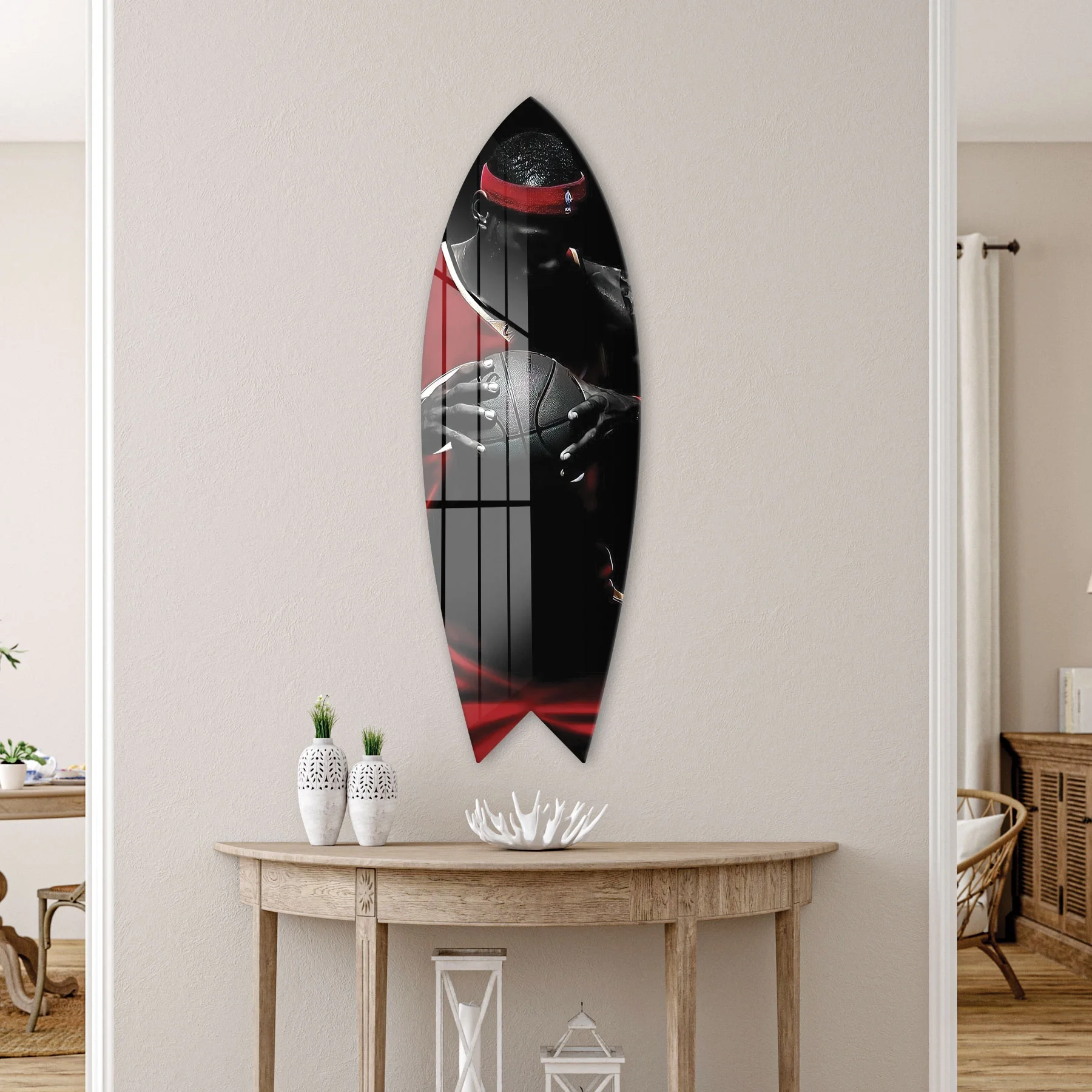 Picture of Decovetro ST 4107 Dekoratif Cam Sörf Tahtası 33x100 Cm