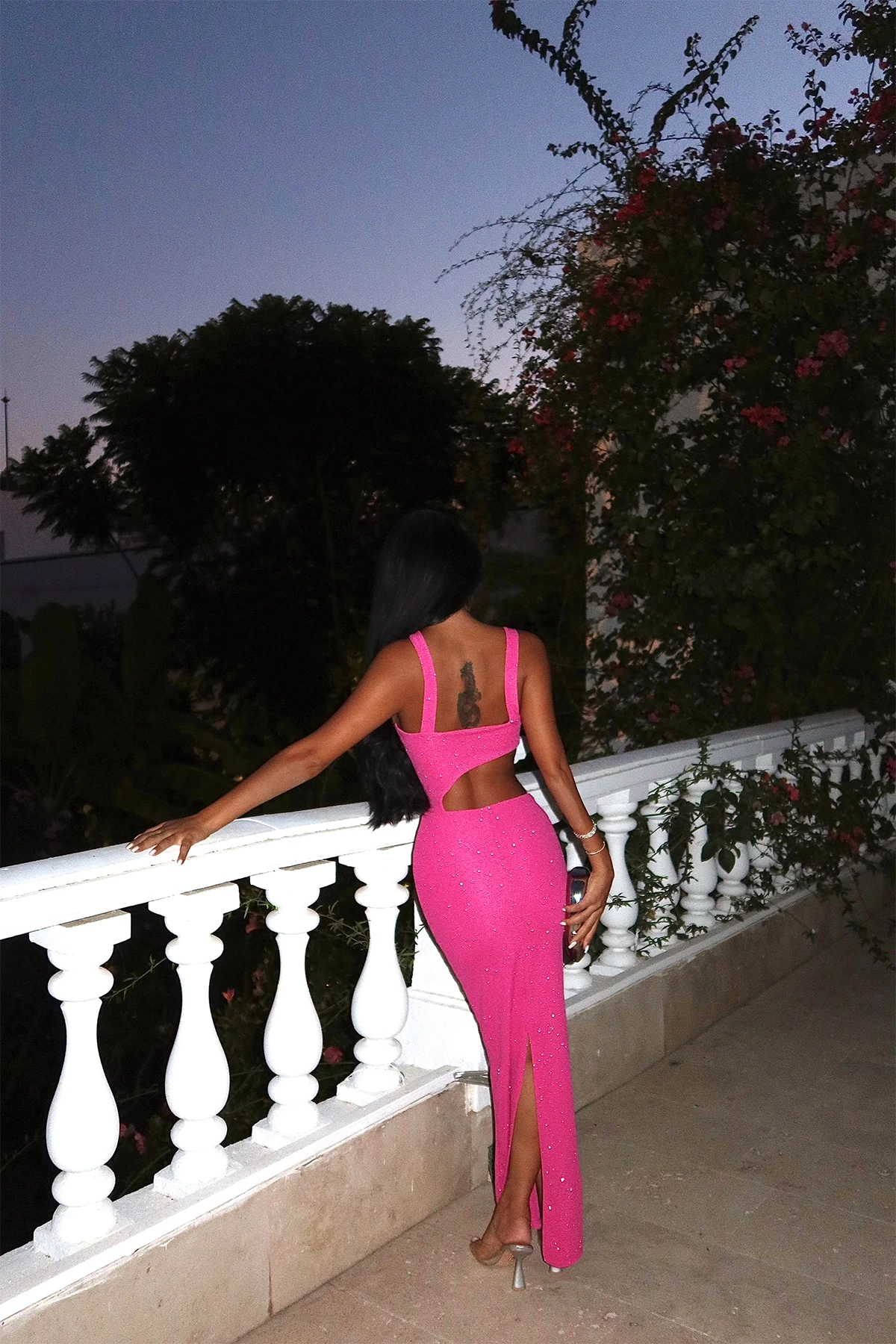 Picture of Fuchsia Helanie Glitter Dress