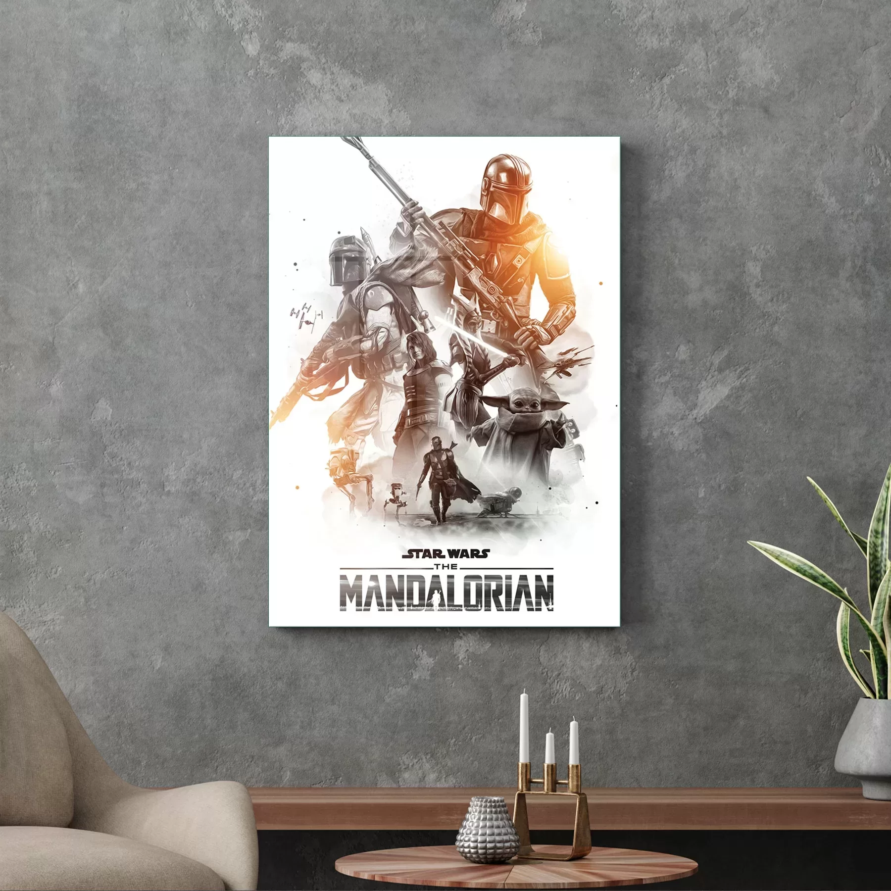 Picture of Decovetro Cam Tablo Mandalorian Poster 70x100 cm
