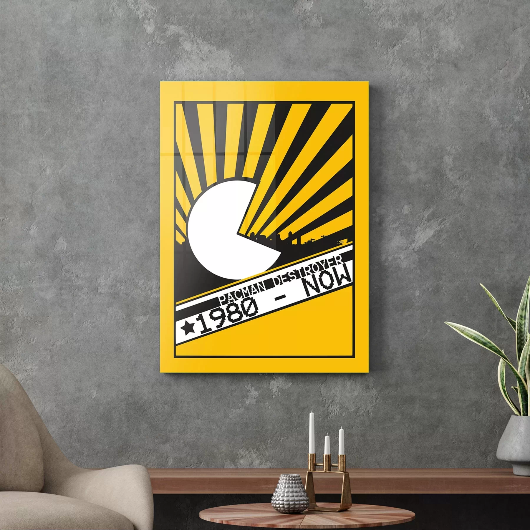 Picture of Decovetro Cam Tablo Retro Pacman 70x100 cm