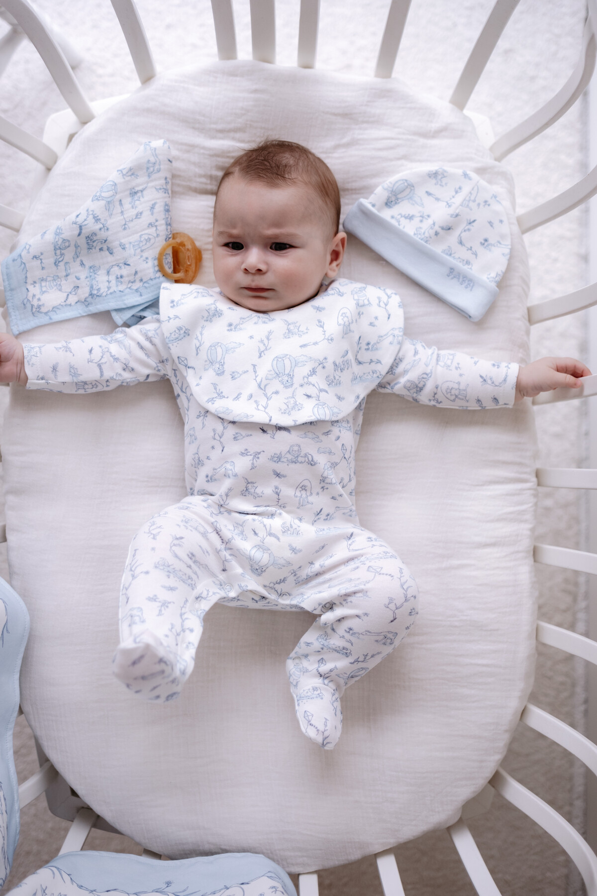 Picture of 5'li Yenidoğan Seti - Toile De Jouy / Mavi