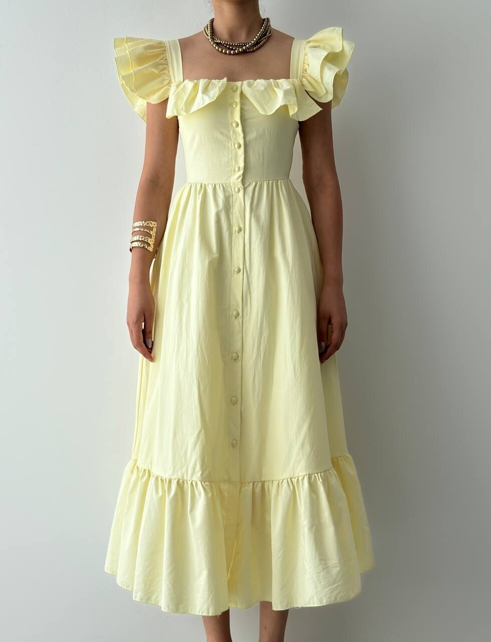 Picture of Kapuda Fırfırlı Elbise