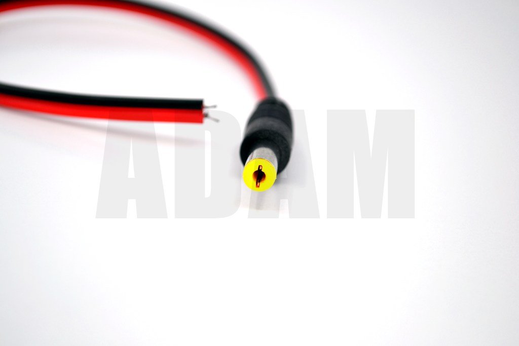 Picture of 2,1mm DC Jak Erkek Fiş CCTV Power 20cm Kablolu
