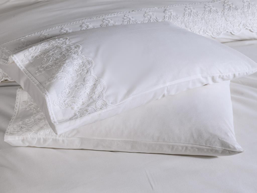 Picture of Fransız Dantelli Legend Çeyizlik Nevresim Takımı Krem