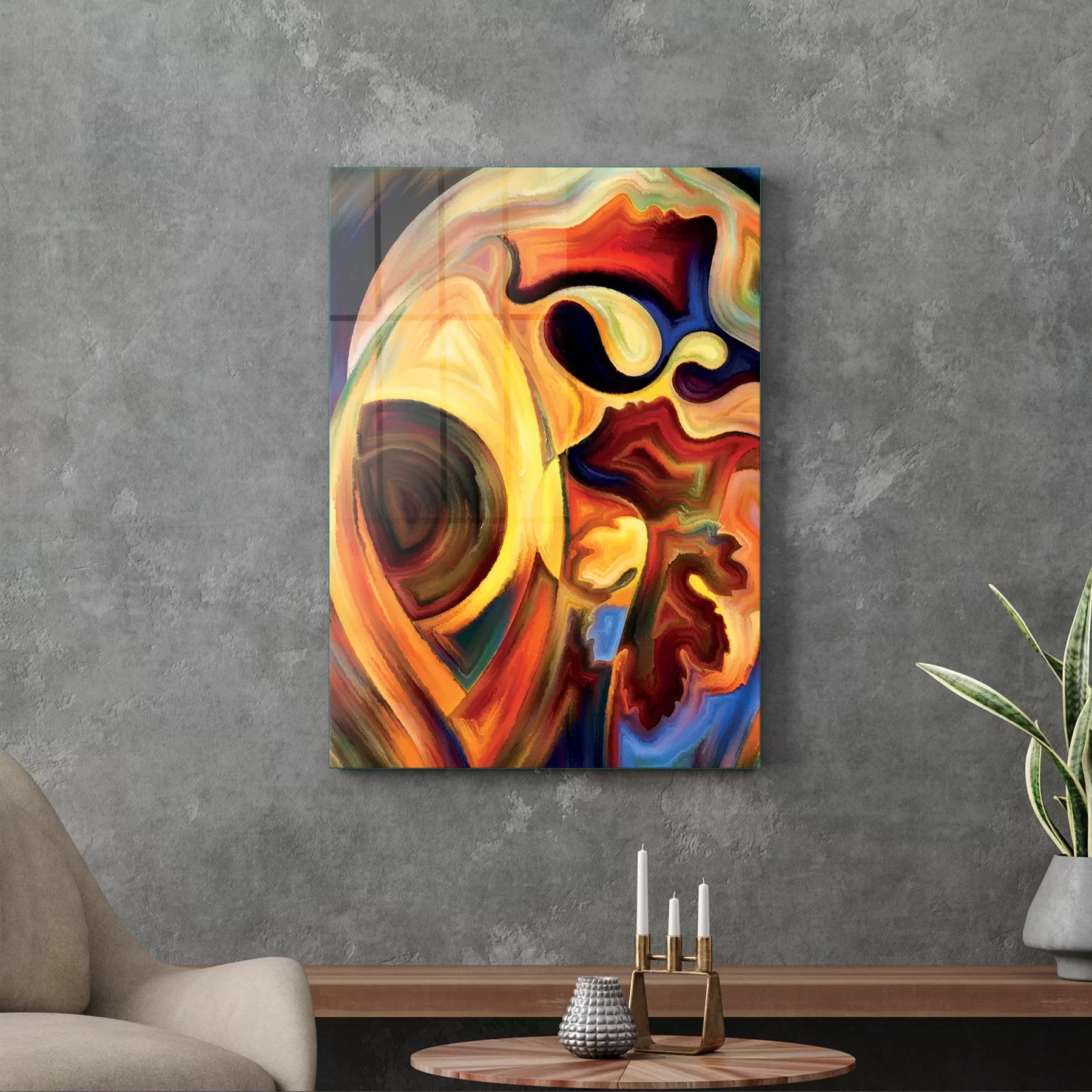 Picture of Decovetro Cam Tablo Yağlı Boya Sanatsal 30x40 cm