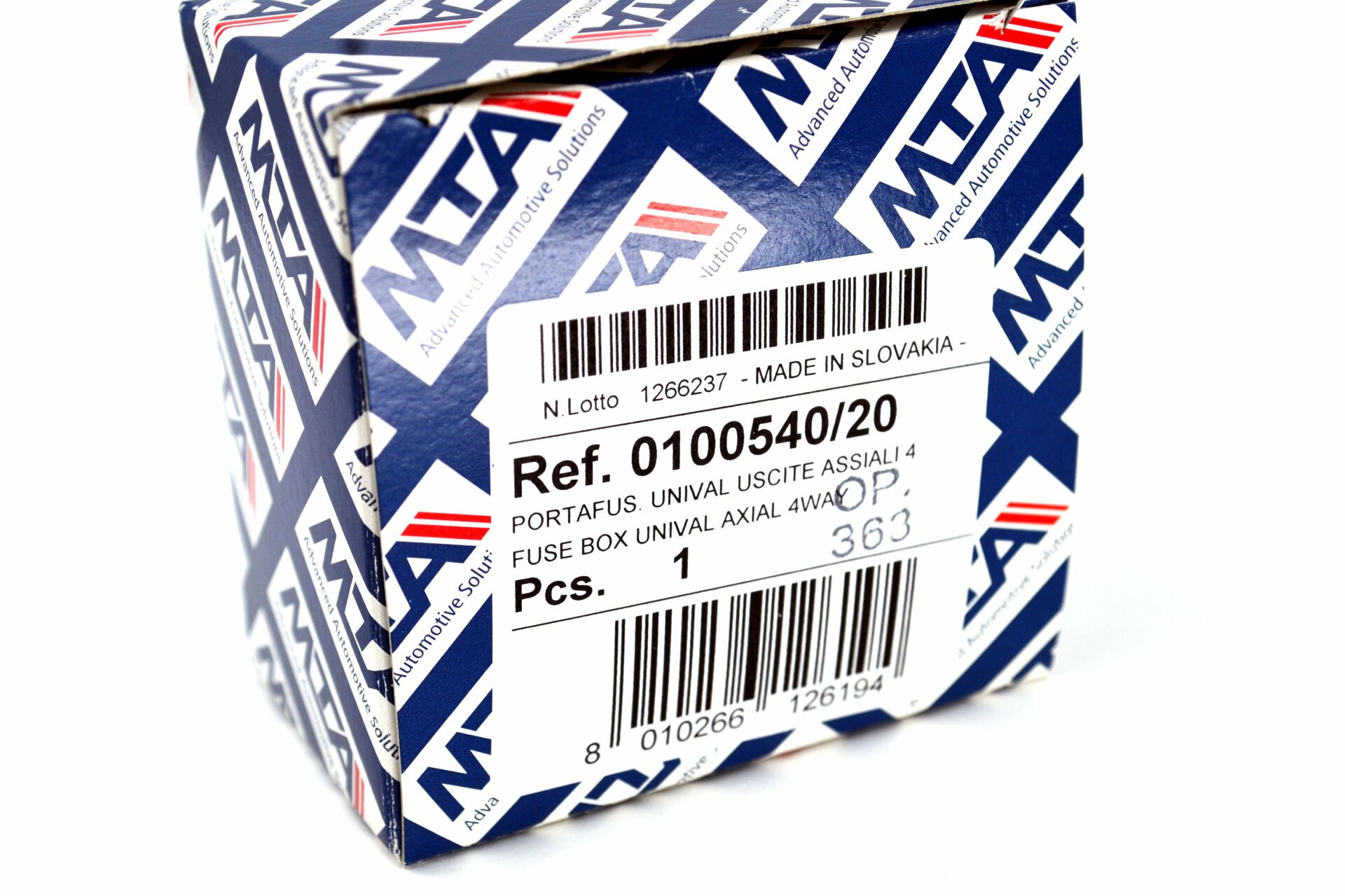 Picture of MTA Standart Bıçak Sigorta Kutusu 4 Yuvalı