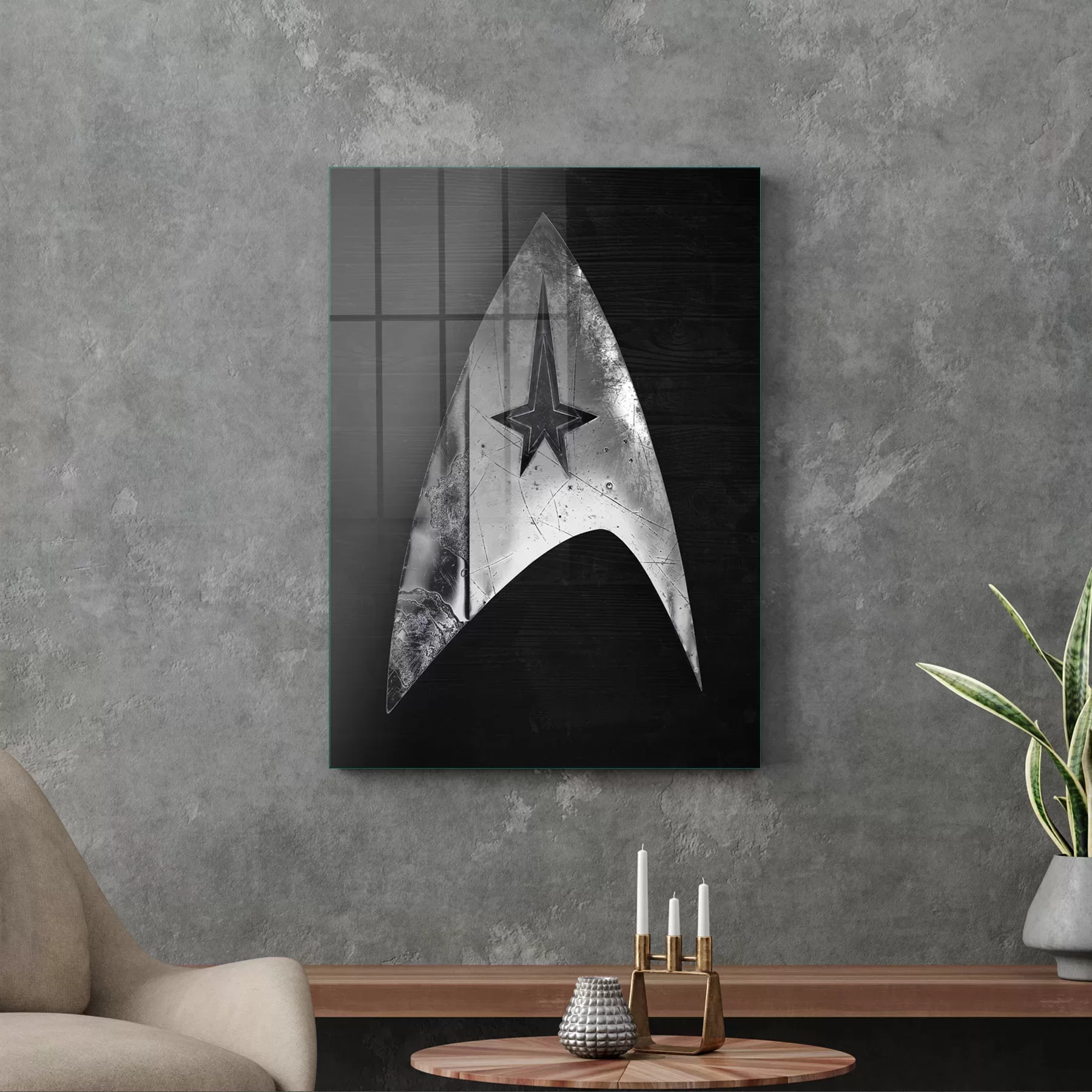 Picture of Decovetro Cam Tablo Star Trek Logo 50x70 cm