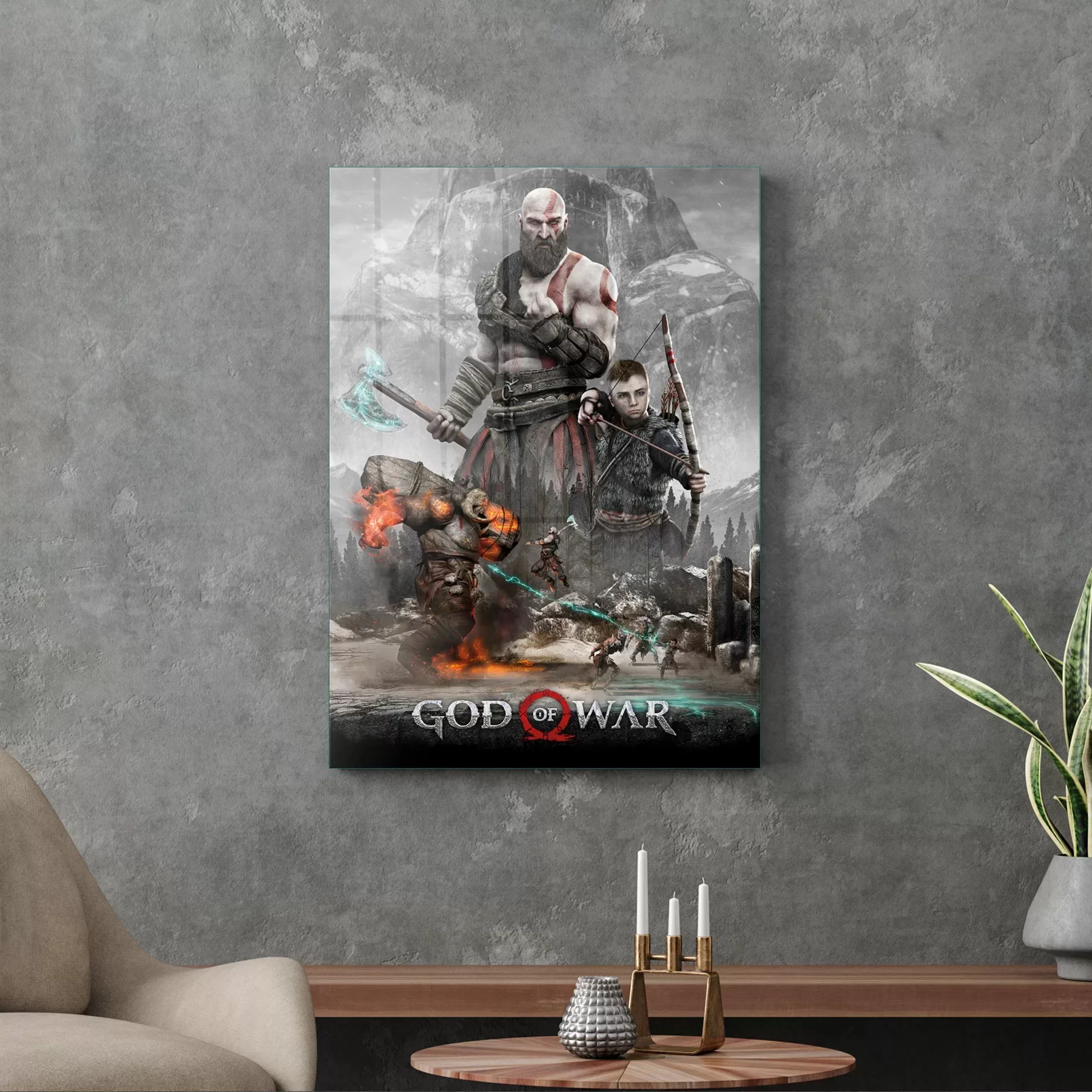 Picture of Decovetro Cam Tablo God Of War Afiş 50x70 cm