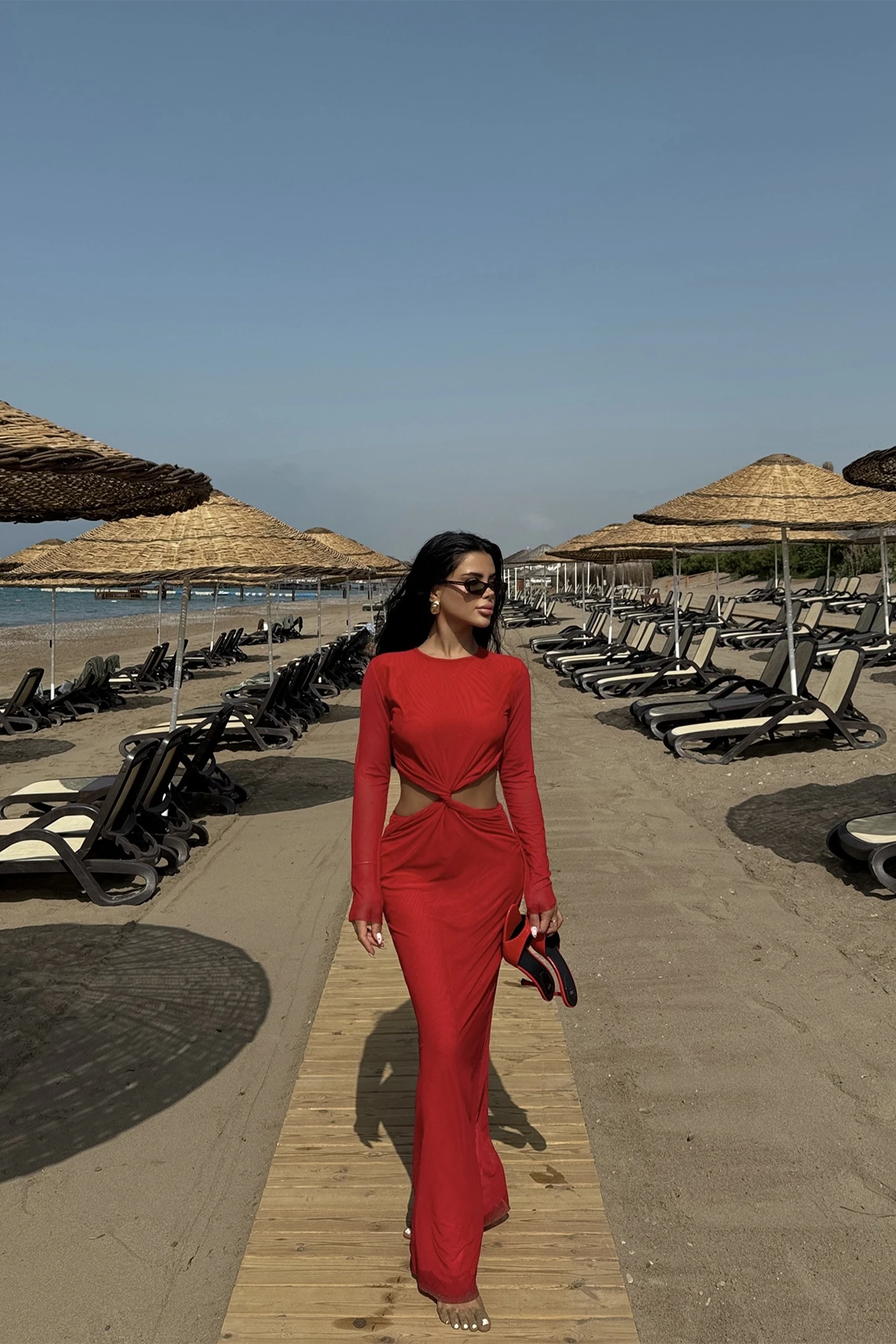 Picture of Red Amber Long Dress