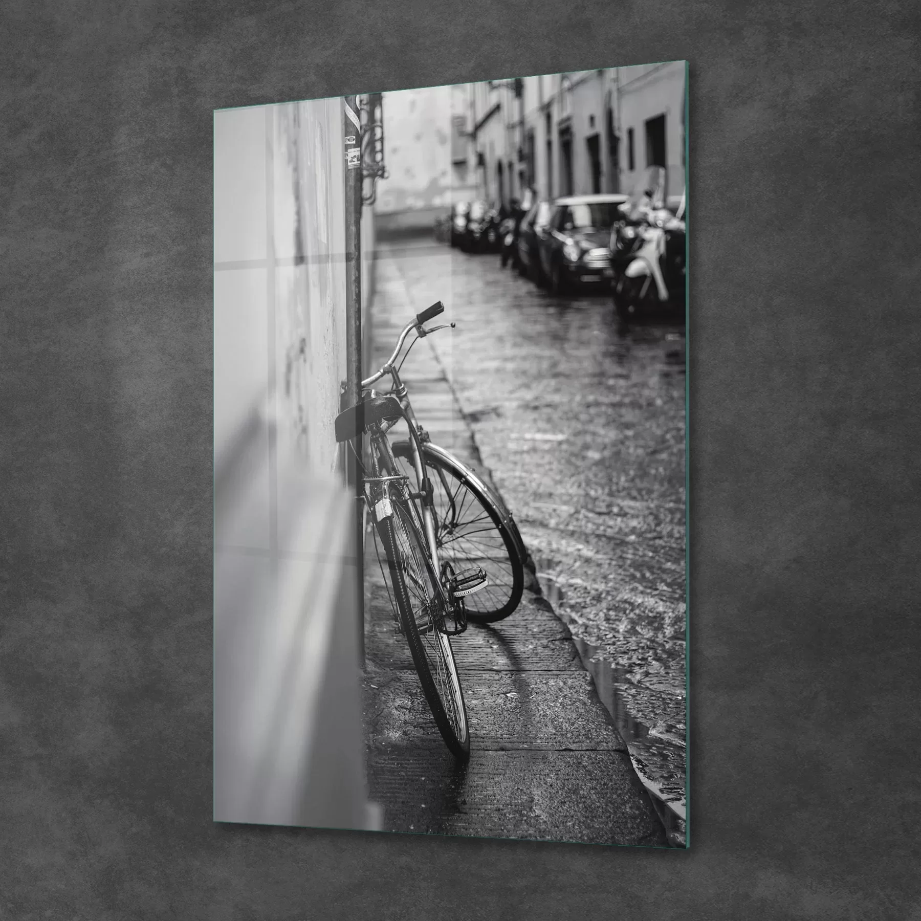 Picture of Decovetro Cam Tablo Vintage City Bycle 30x40 cm