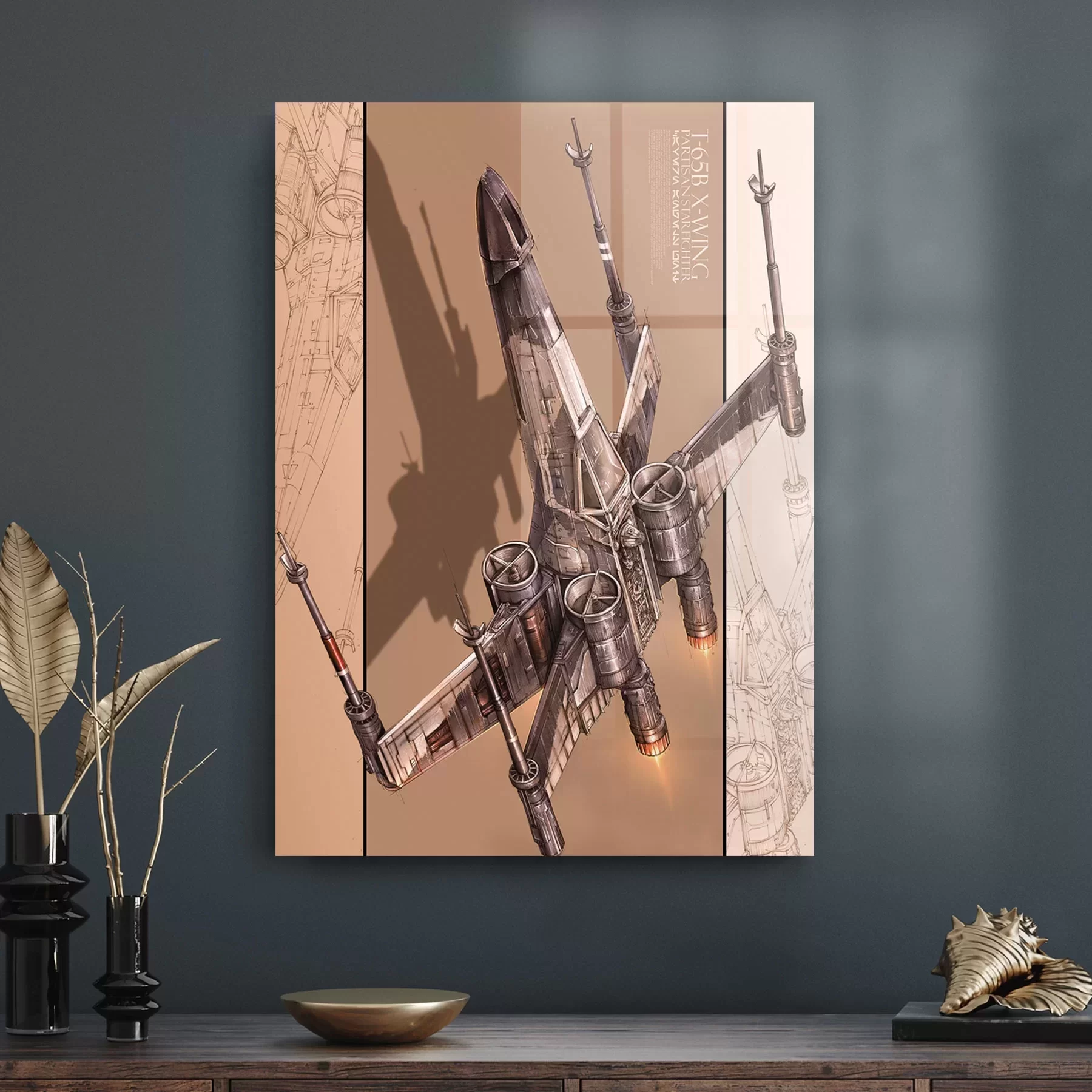 Picture of Decovetro Cam Tablo Star Wars X Wing Poster 30x40 cm