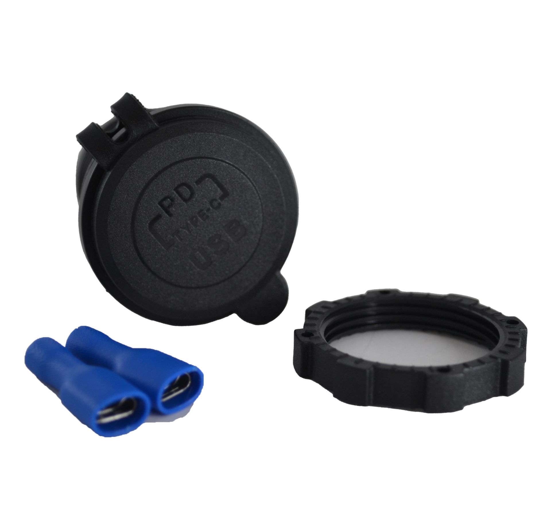 Picture of 12V 24V DC USB QC3.0 Type-C PD Şarj Port Yuvarlak MT-UP08