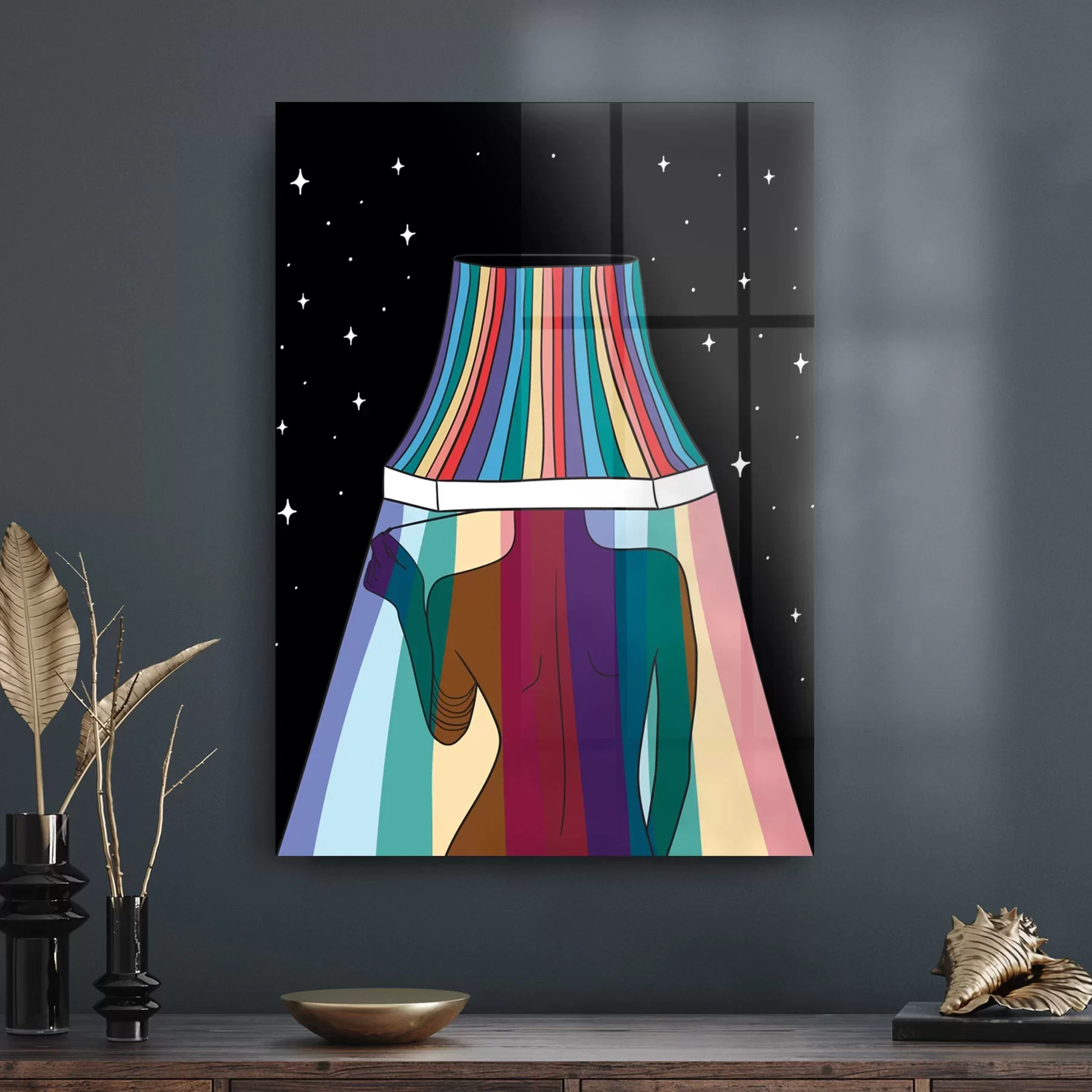 Picture of Decovetro Cam Tablo LGBT Lamp Aesthetic 30x40 cm