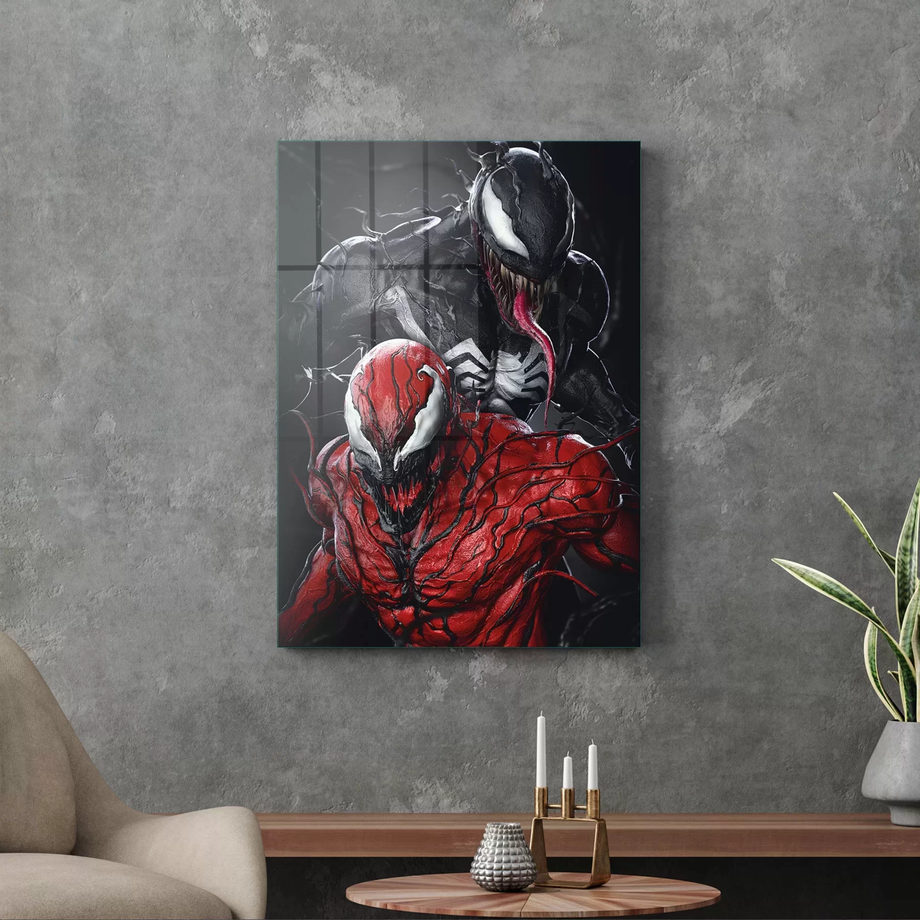 Picture of Decovetro Cam Tablo Venom Vs Carnage 30x40 cm