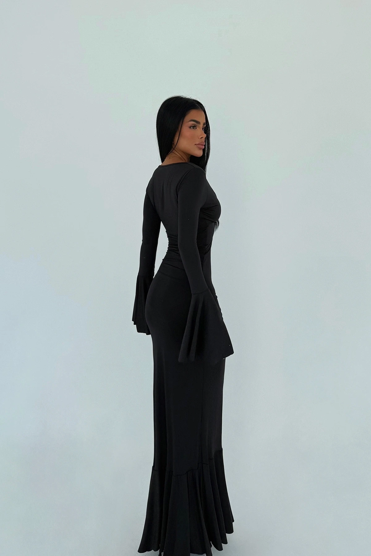 Picture of Black Long Sleeve Dress