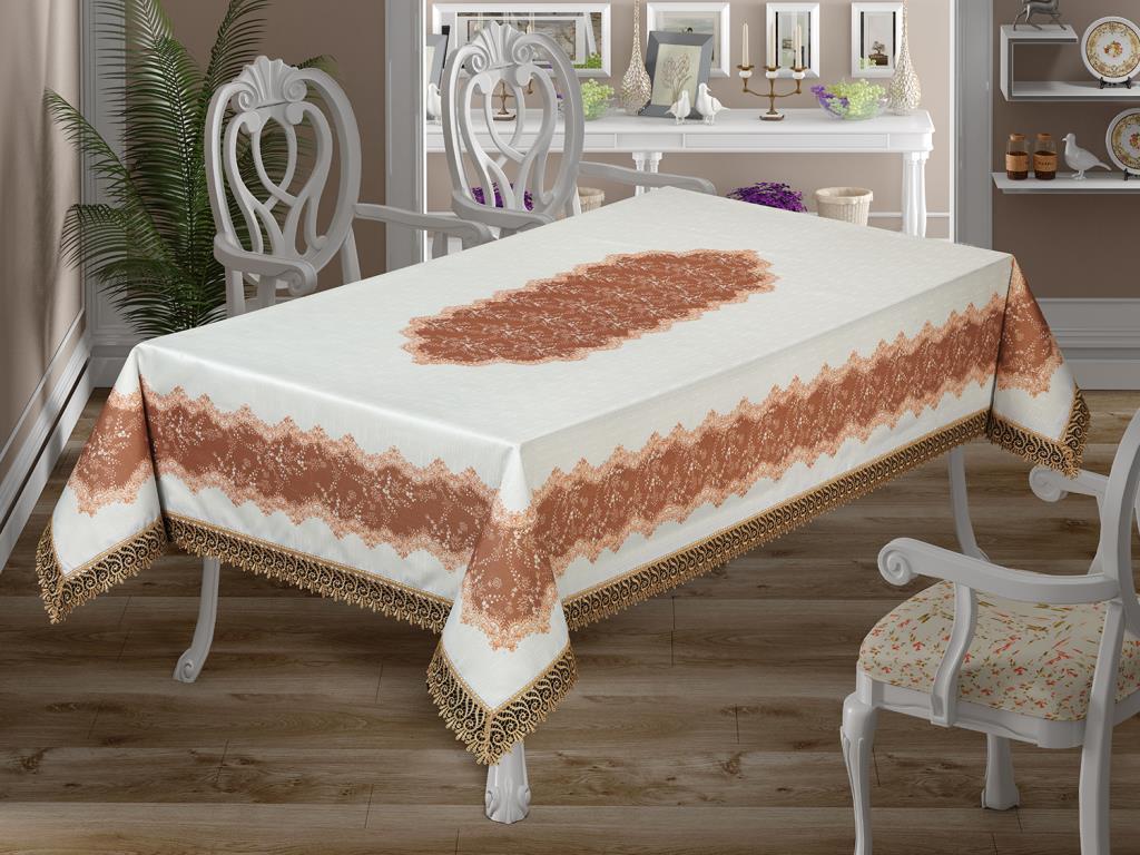 Picture of Nilüfer Dantelli Dikdörtgen Baskılı Masa Örtüsü