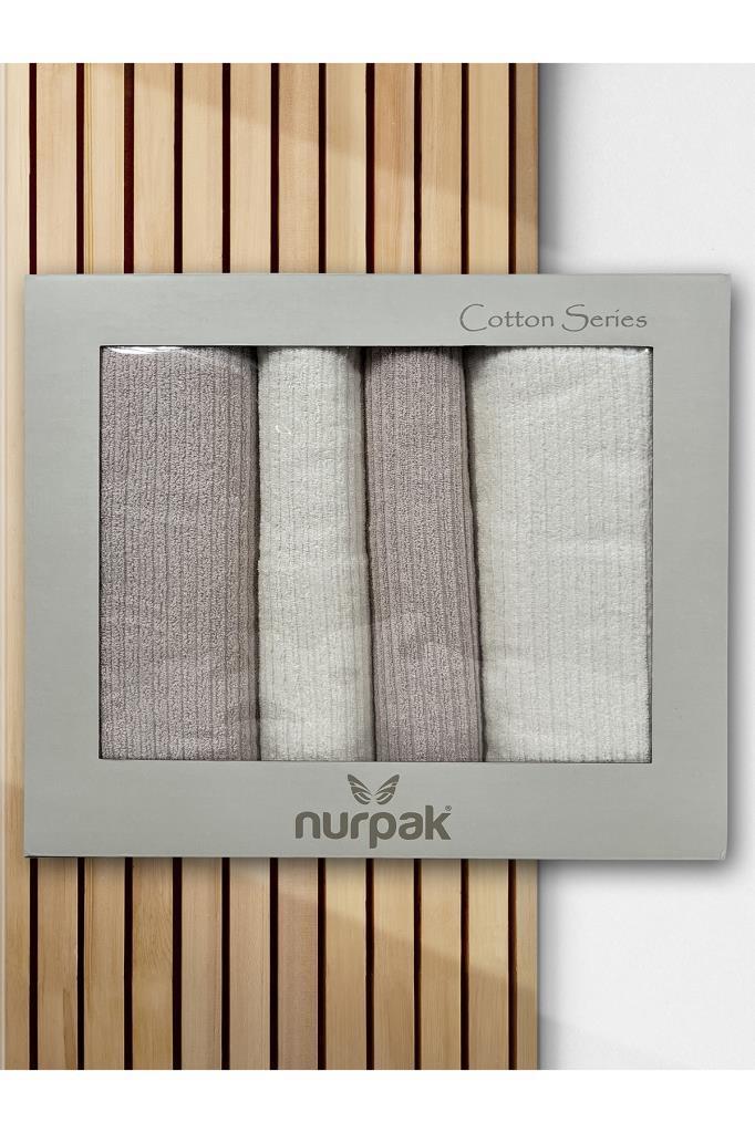 Picture of Ekol Hamam Takımı 4 Parça Krem - Bej