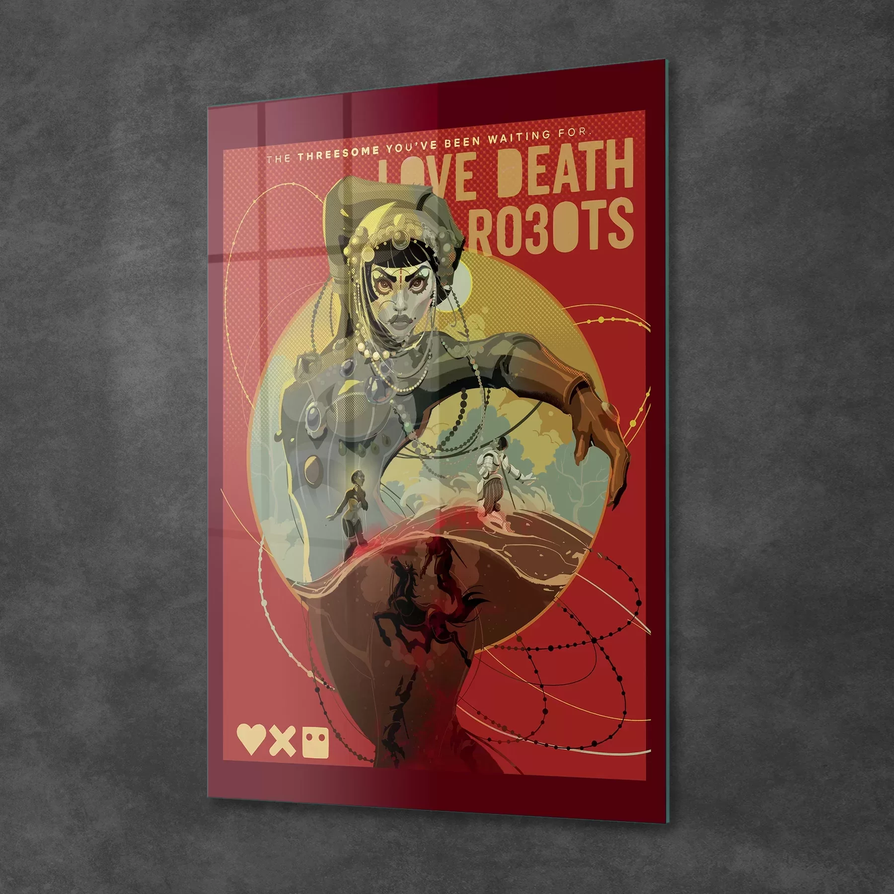 Picture of Decovetro Cam Tablo Love Death Robots Jibaro Poster 30x40 cm