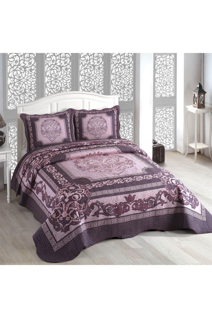 Picture of Bella Baskılı Kapitoneli Çift Kişilik Yatak Örtüsü