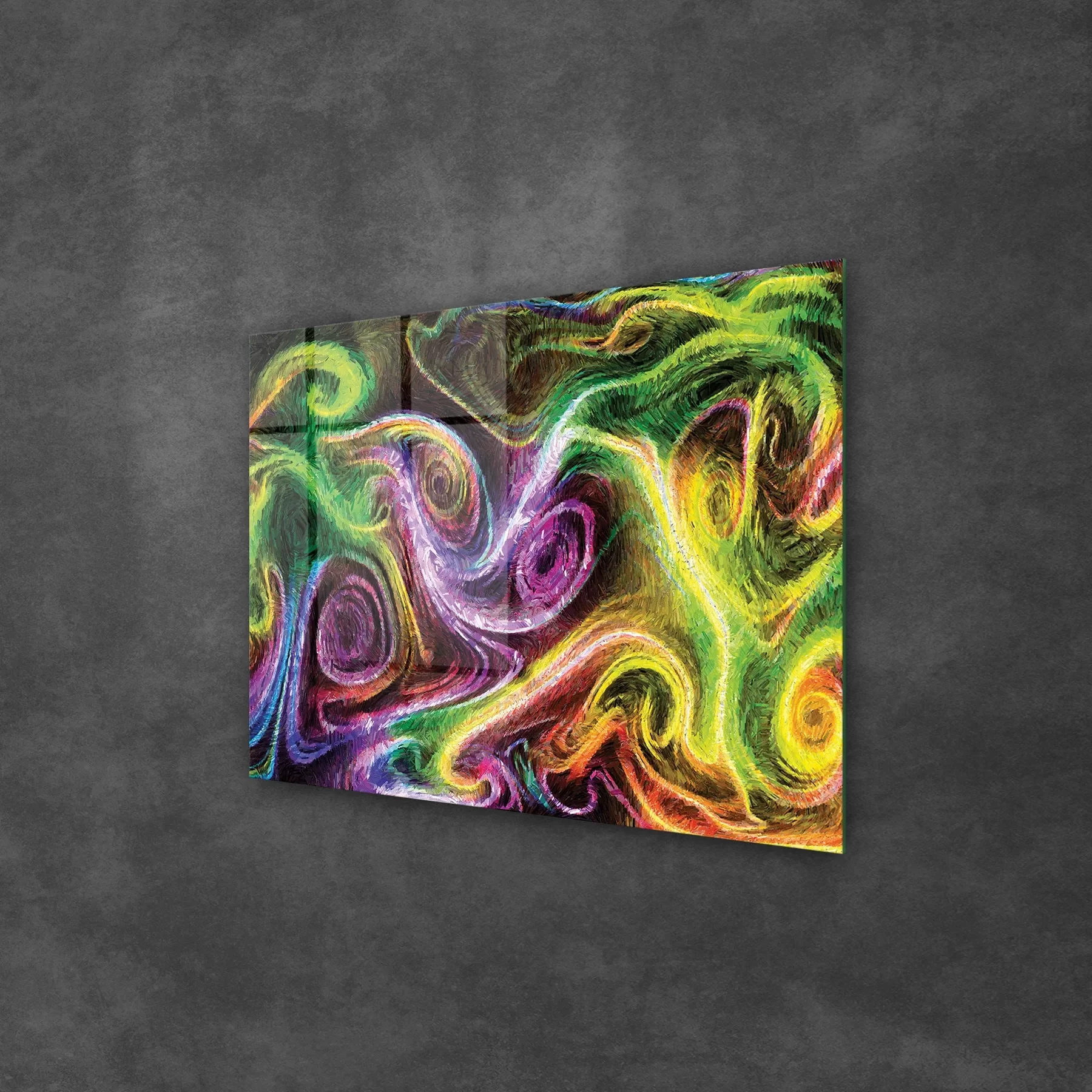 Picture of Decovetro Cam Tablo Neon Spiral Waves 30x40 cm