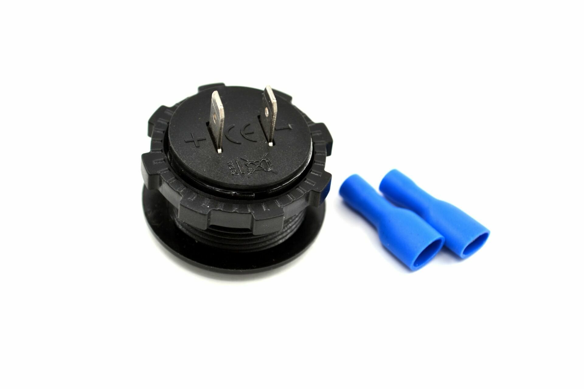 Picture of 12V 24V DC Voltmetre Yuvarlak Bombeli Kırmızı Rakam MT-05