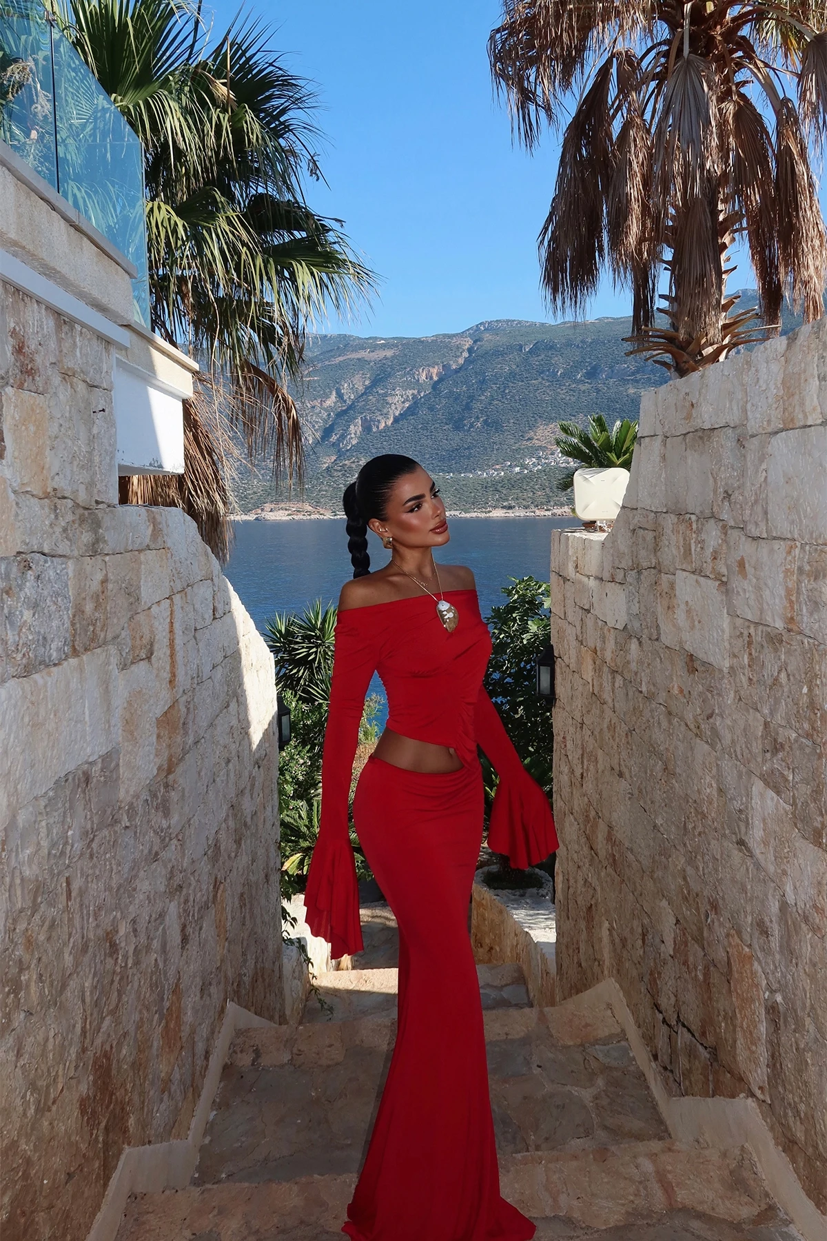 Picture of Red Darcey Suit