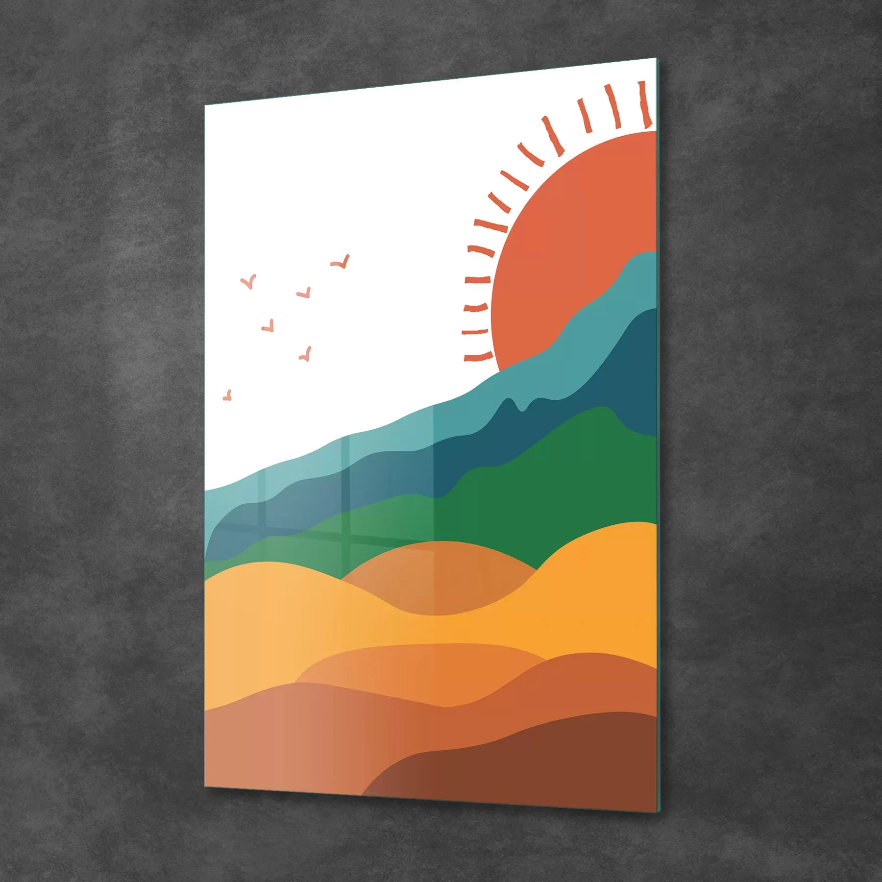 Picture of Decovetro Cam Tablo Shiny Sun 30x40 cm