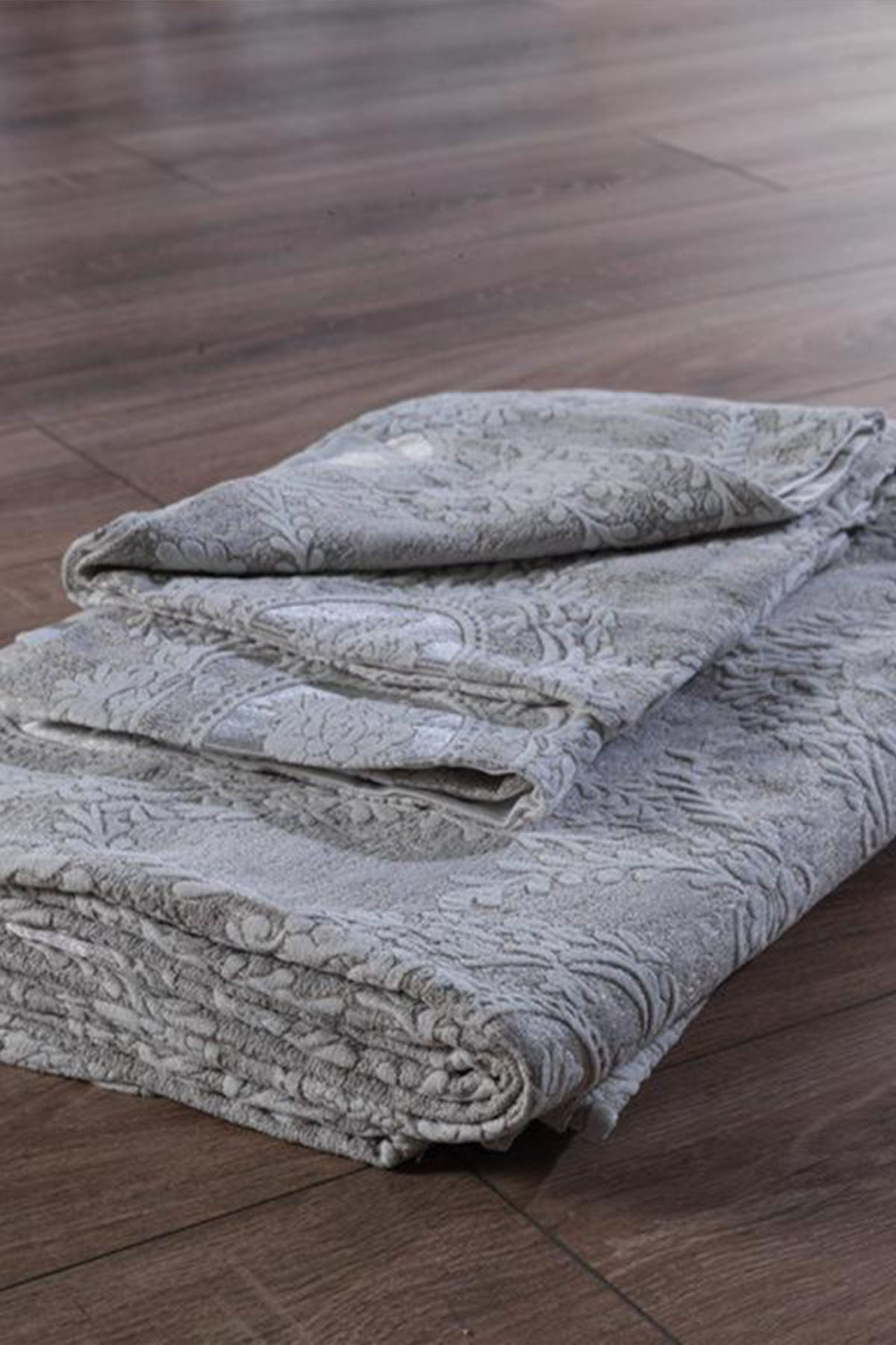 Picture of Çeyiz Diyarı Nisa Tek Kişilik Jakarlı Yatak Örtüsü Cappucino