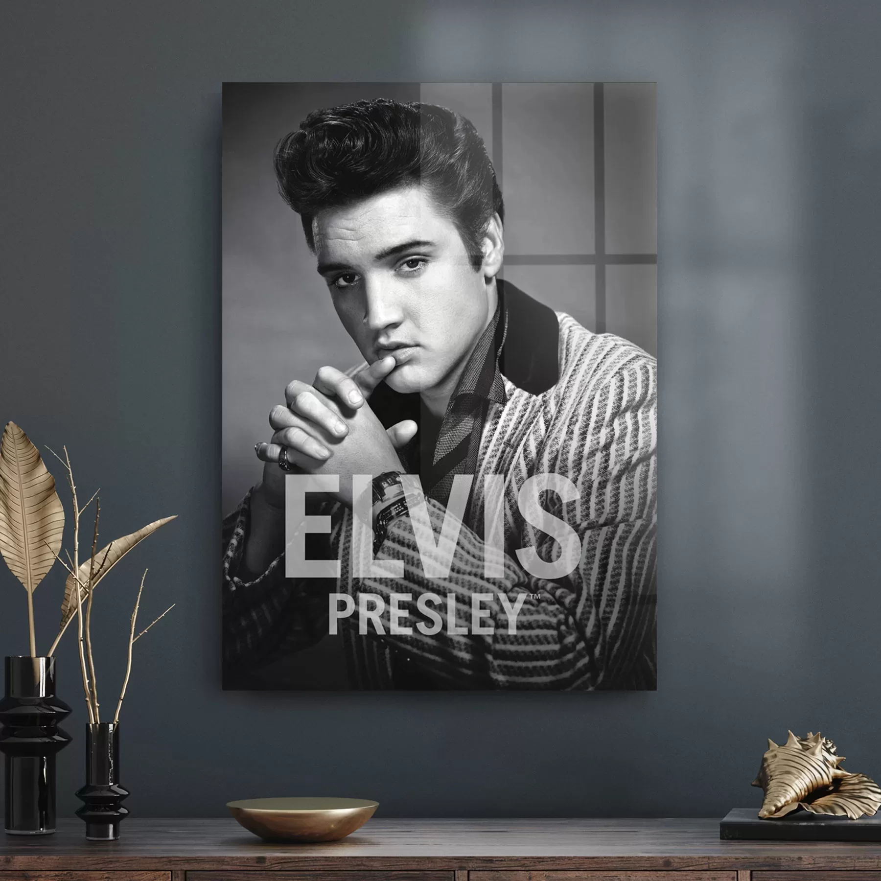 Picture of Decovetro Cam Tablo Elvis Presley 30x40 cm