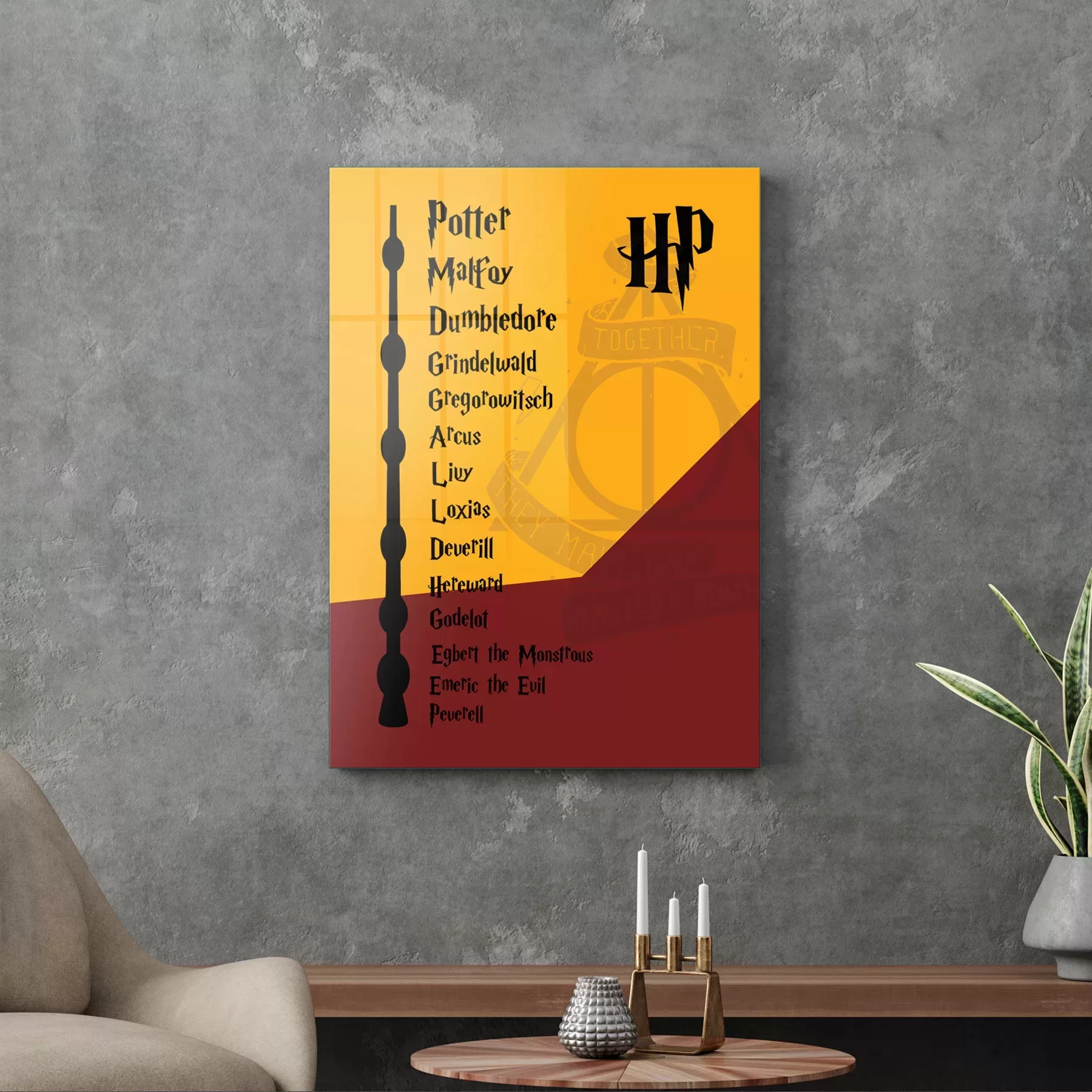 Picture of Decovetro Cam Tablo Harry Potter Mürver Asa 70x100 cm