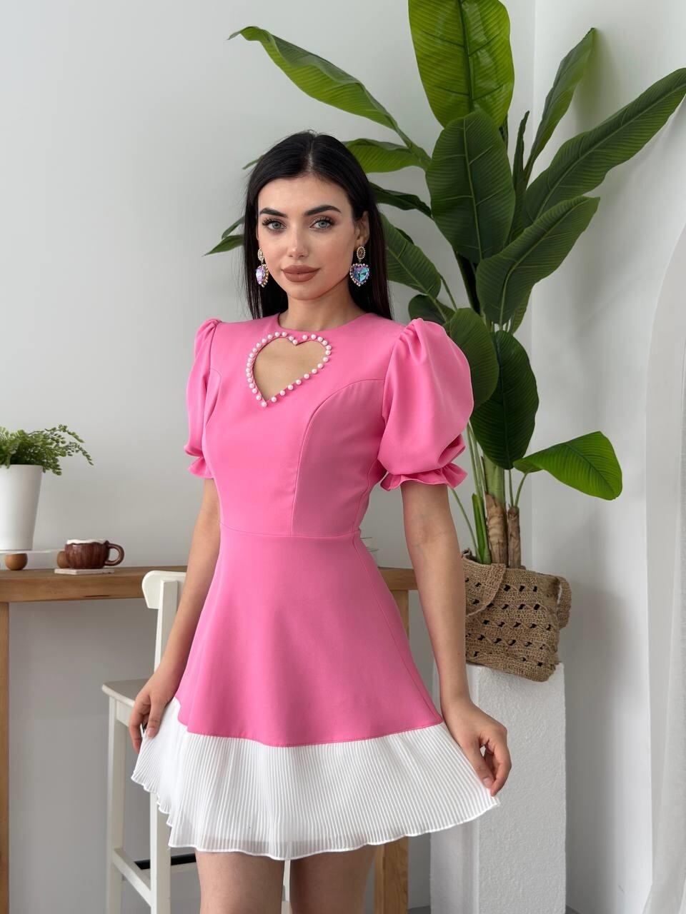 Picture of Safe Kalp Detaylı Elbise