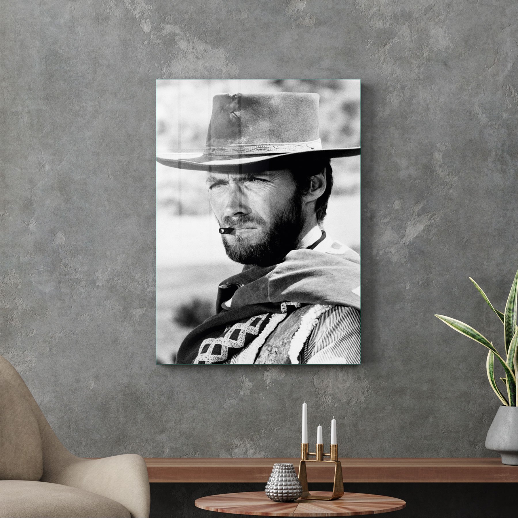 Picture of Decovetro Cam Tablo Clint Eastwood 50x70 cm