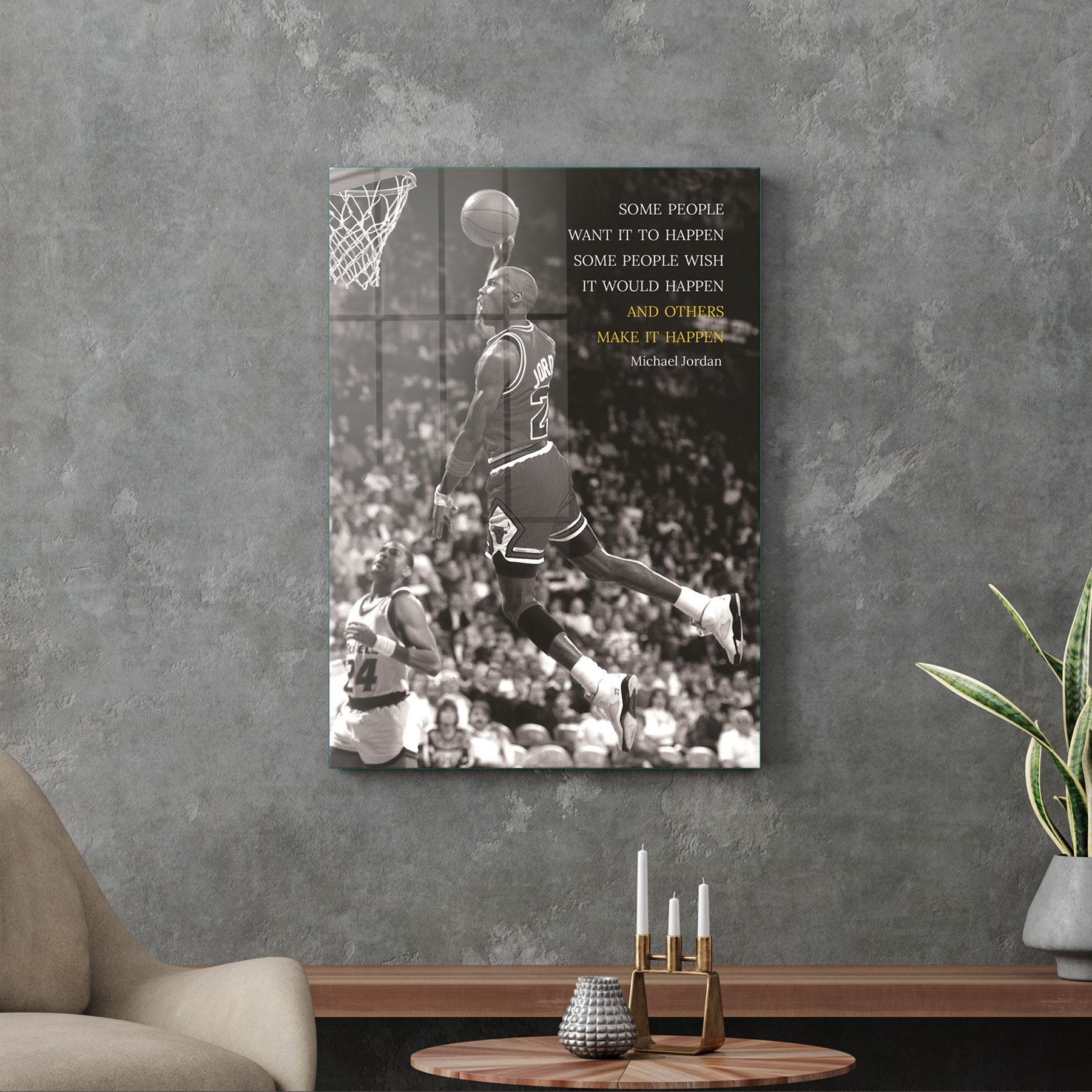 Picture of Decovetro Cam Tablo Michael Jordan Motivational 30x40 cm