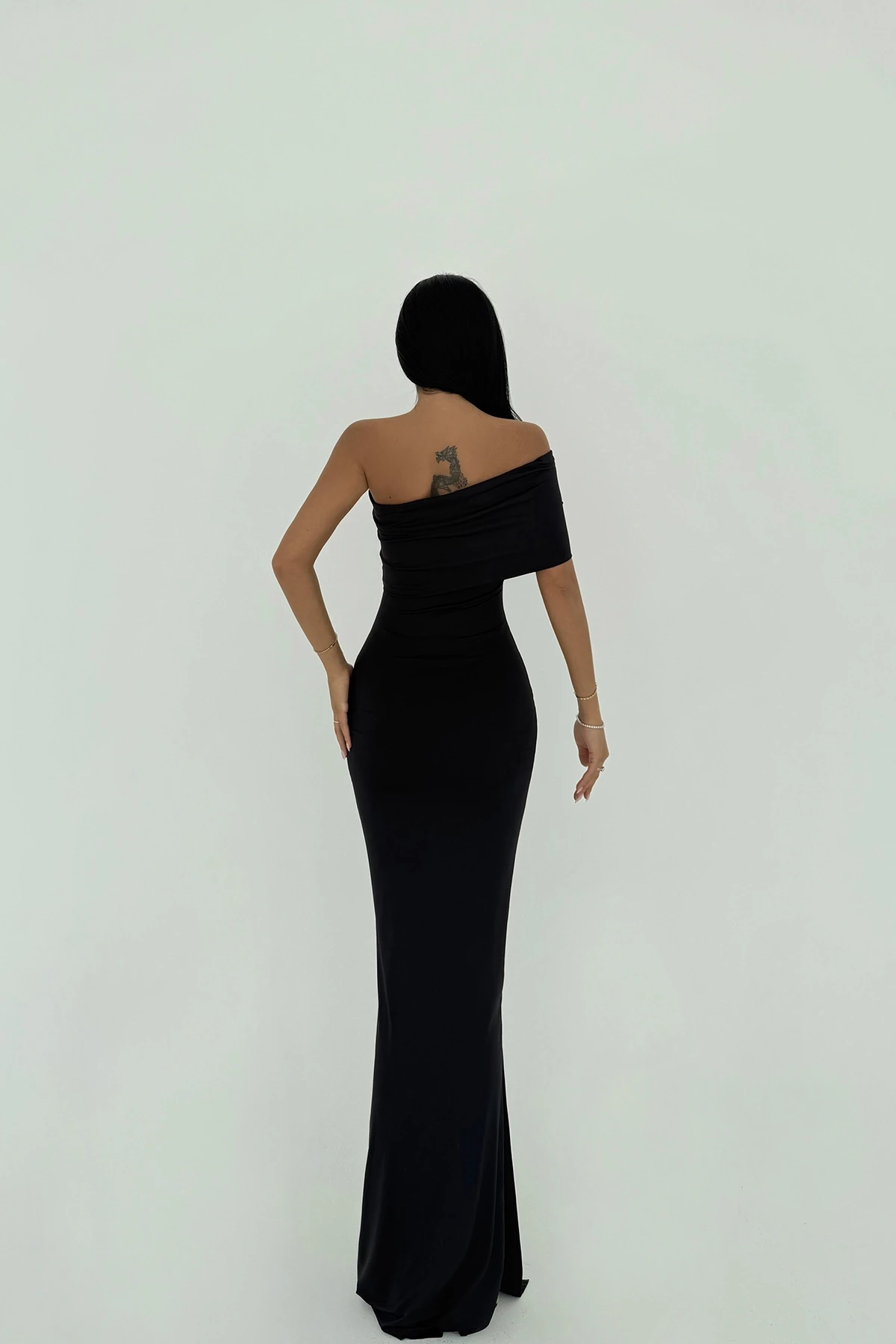 Picture of Black Vanya One Sleeve Dress