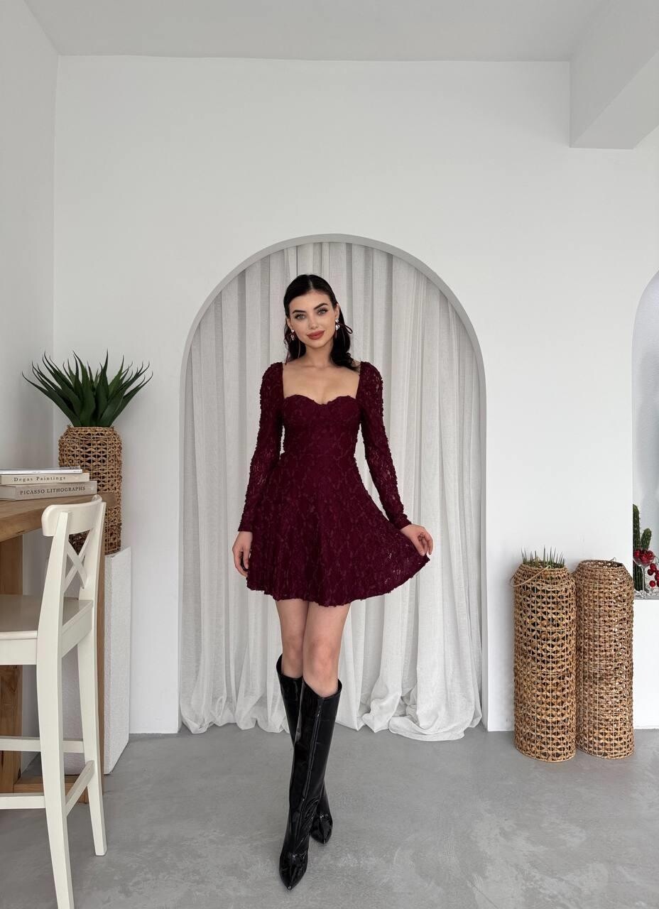 Picture of Fers Çiçek Detay Elbise