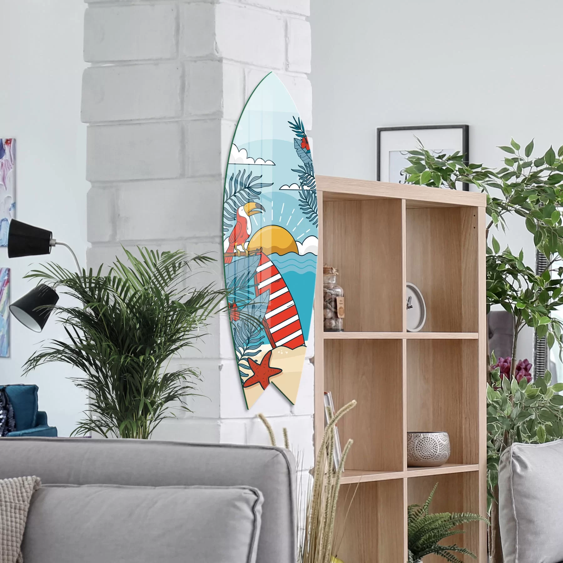 Picture of Decovetro ST 4022 Dekoratif Cam Sörf Tahtası 33x100 Cm