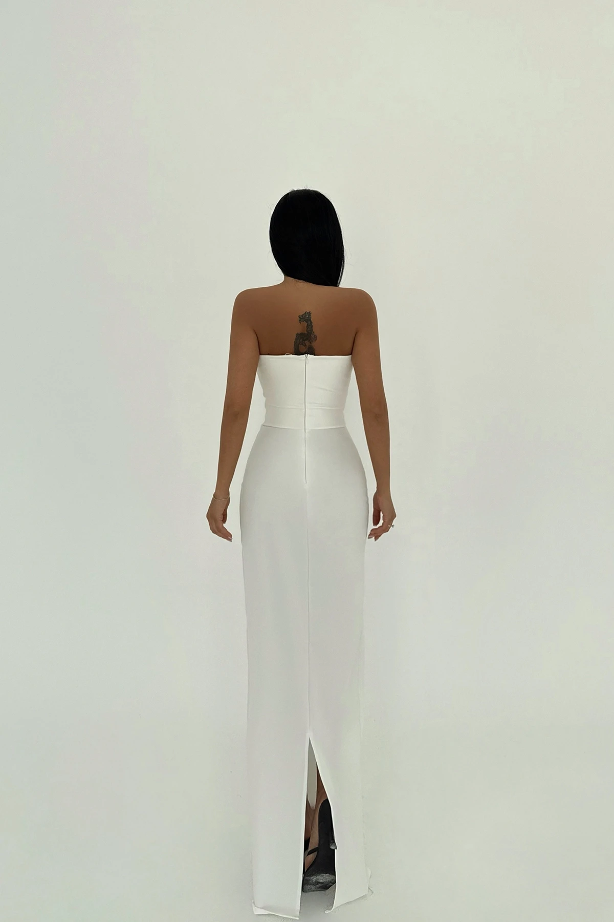 Picture of White Arco Bow Detail Dress