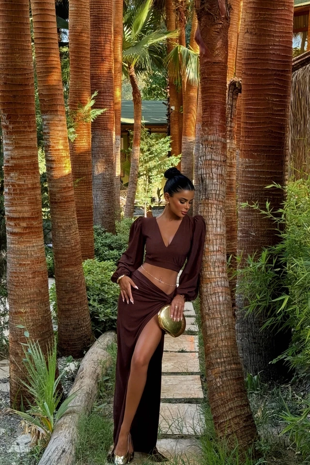 Picture of Brown Maika Bottom Top Set