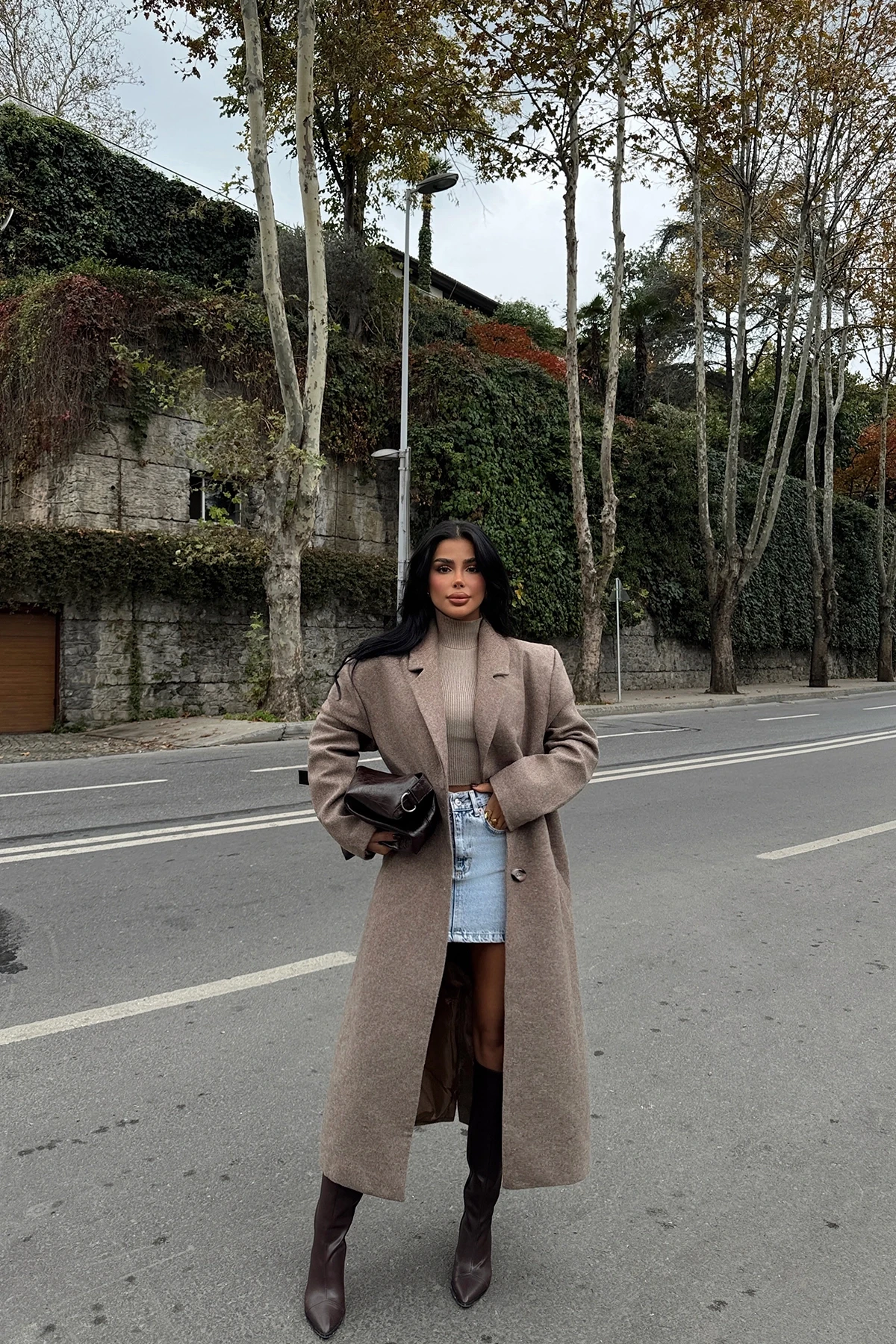 Picture of Brown Button Detail Coat