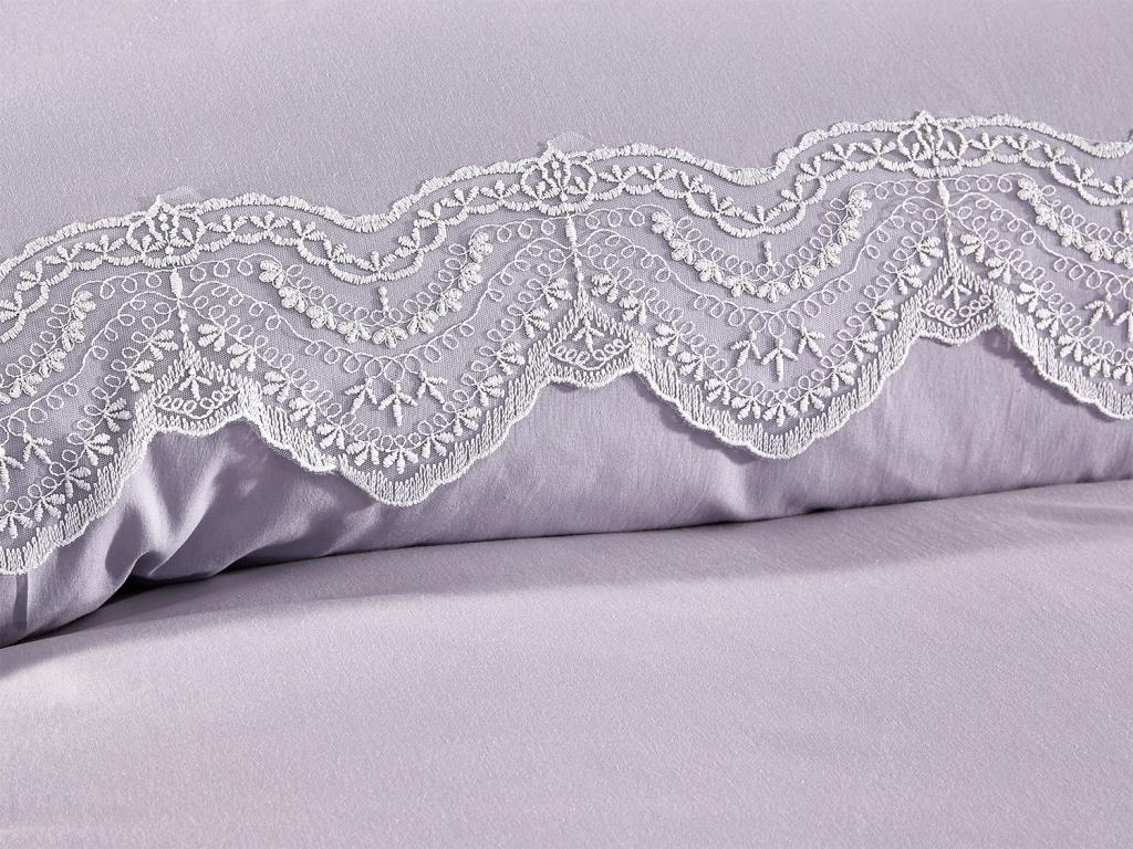 Picture of Fransız Dantelli Hanzade Çeyizlik Nevresim Takımı Gri