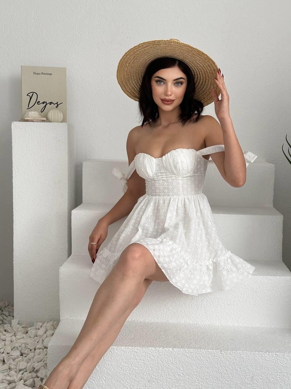 Picture of Monika Omuz Bağlamalı Elbise