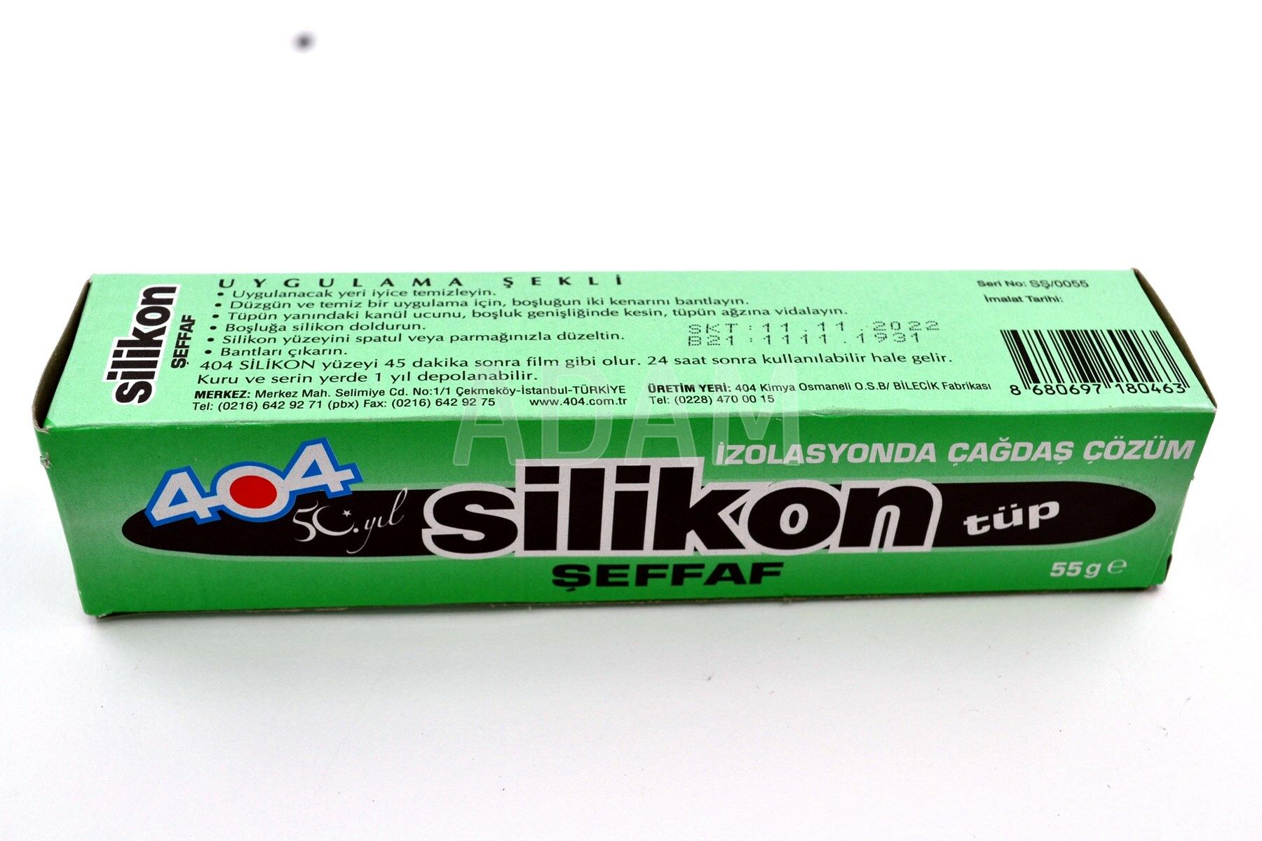 Picture of 55 Gram Tüp Şeffaf Silikon Elastik İzolasyon +200 Derece Isıya Dayanıklı