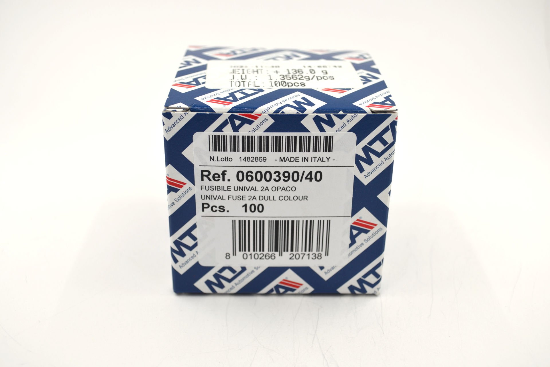 Picture of 100 Adet 2 Amper Gri Standart Bıçak Sigorta 2A