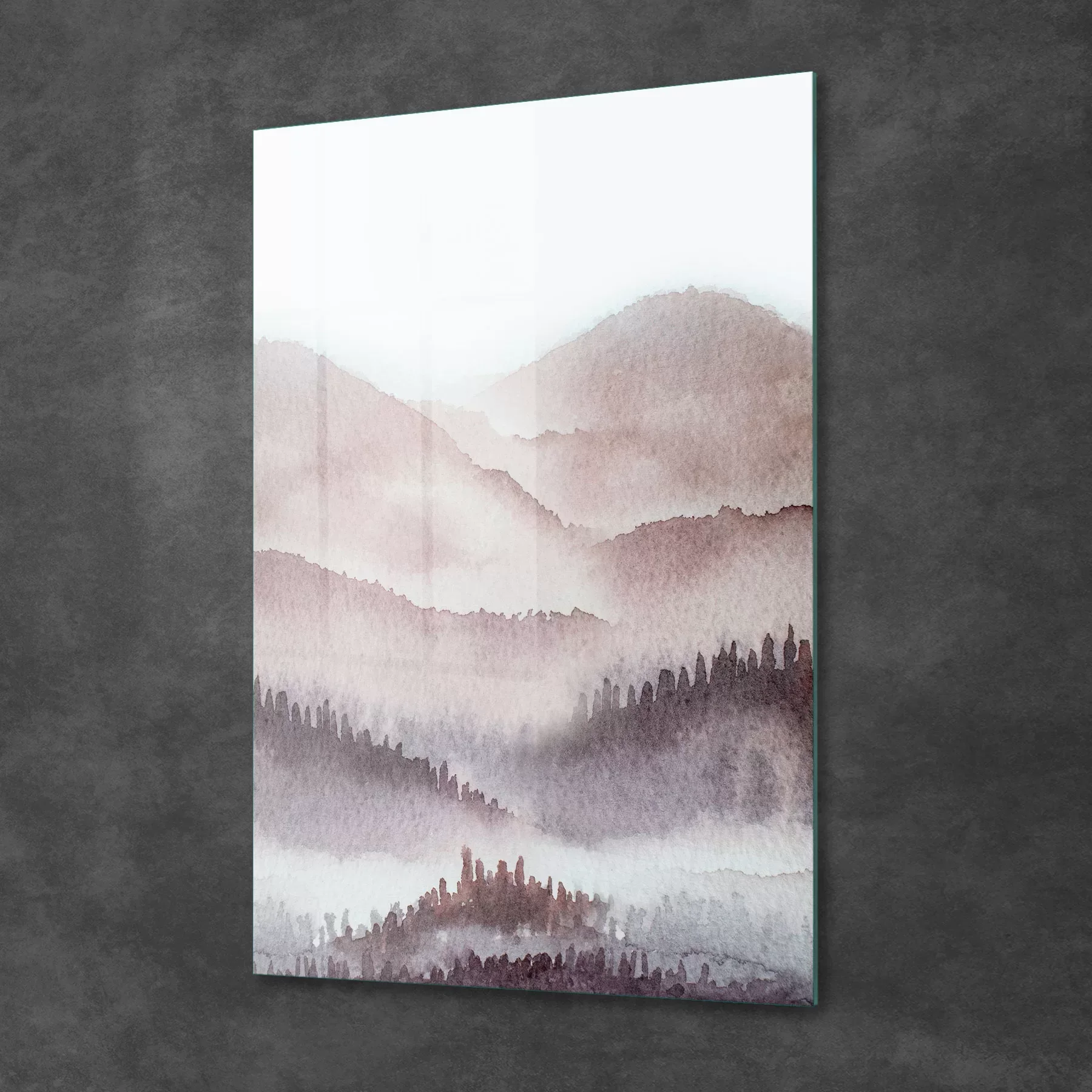 Picture of Decovetro Cam Tablo Sulu Boya Manzara 50x70 cm