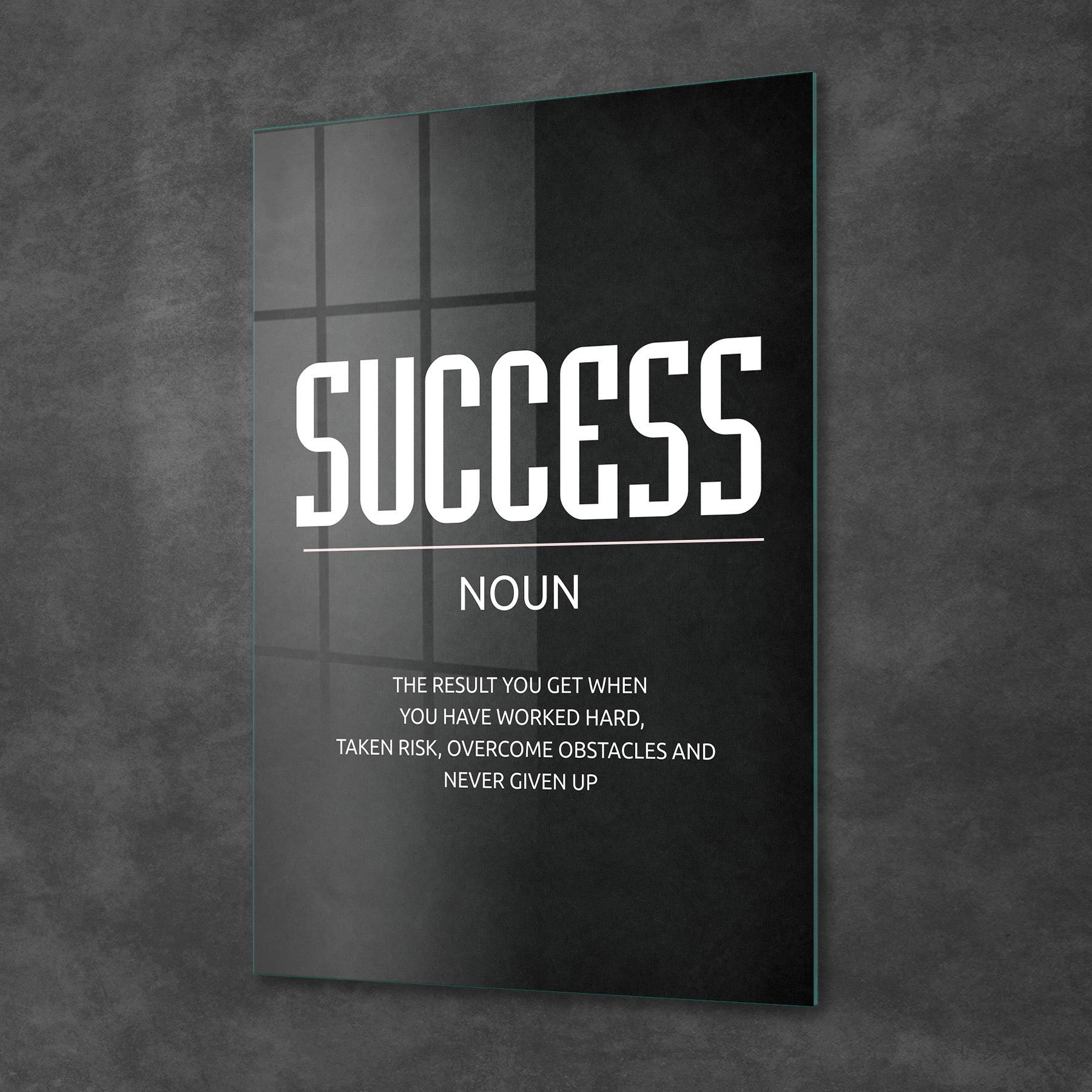 Picture of Decovetro Cam Tablo Ofisinize Özel Success 50x70 cm