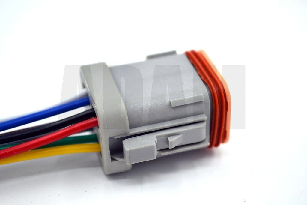 Picture of 8 Pin Kablolu Deutsch Soket Elektrik Bağlantı Konnektörü Soketi Erkek (Pinleri Dişidir)